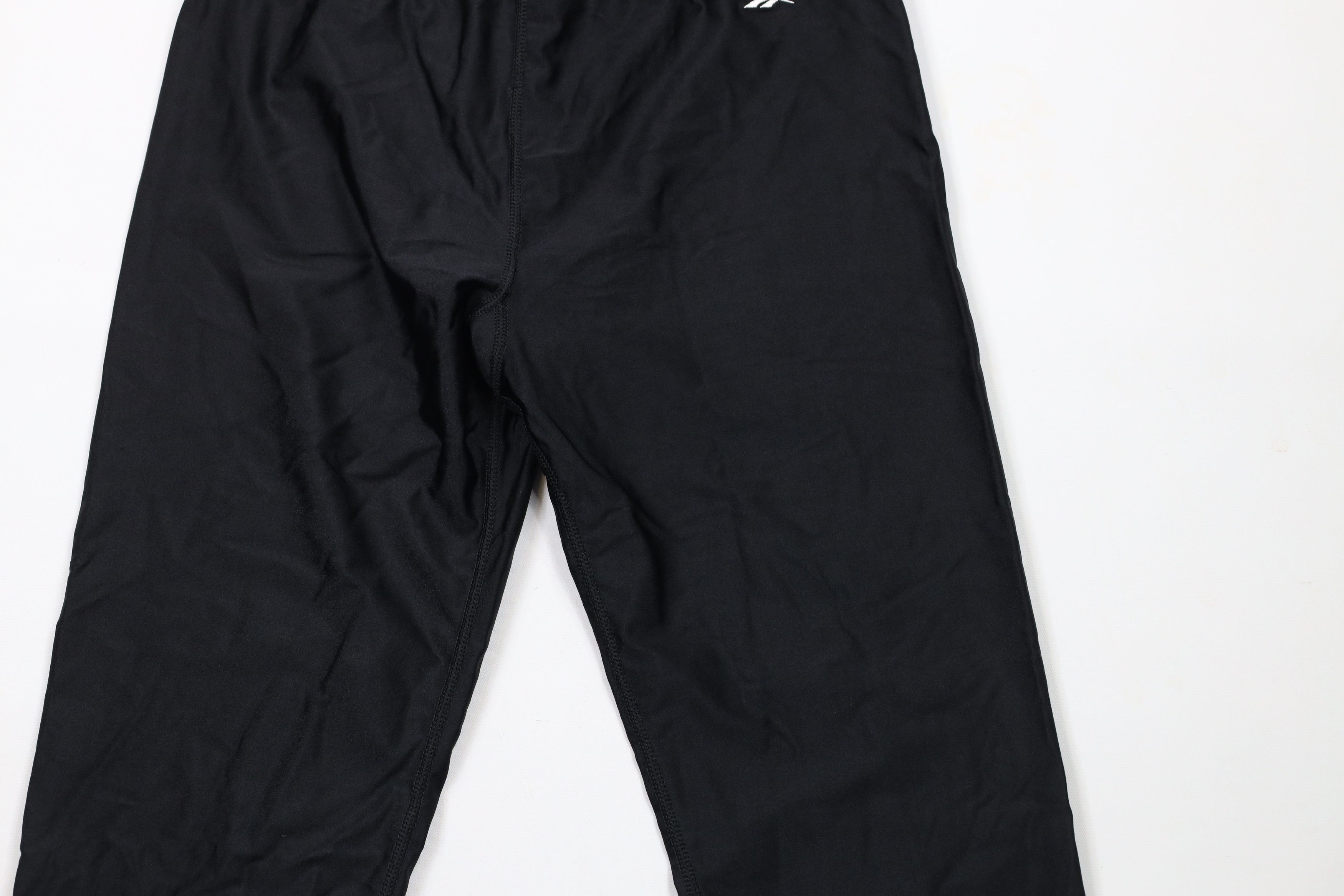 Reebok × Vintage Vintage 90s Reebok Logo Spandex Running Gym Pants Black USA Size 26" / US 2 / IT 38 - 3 Thumbnail