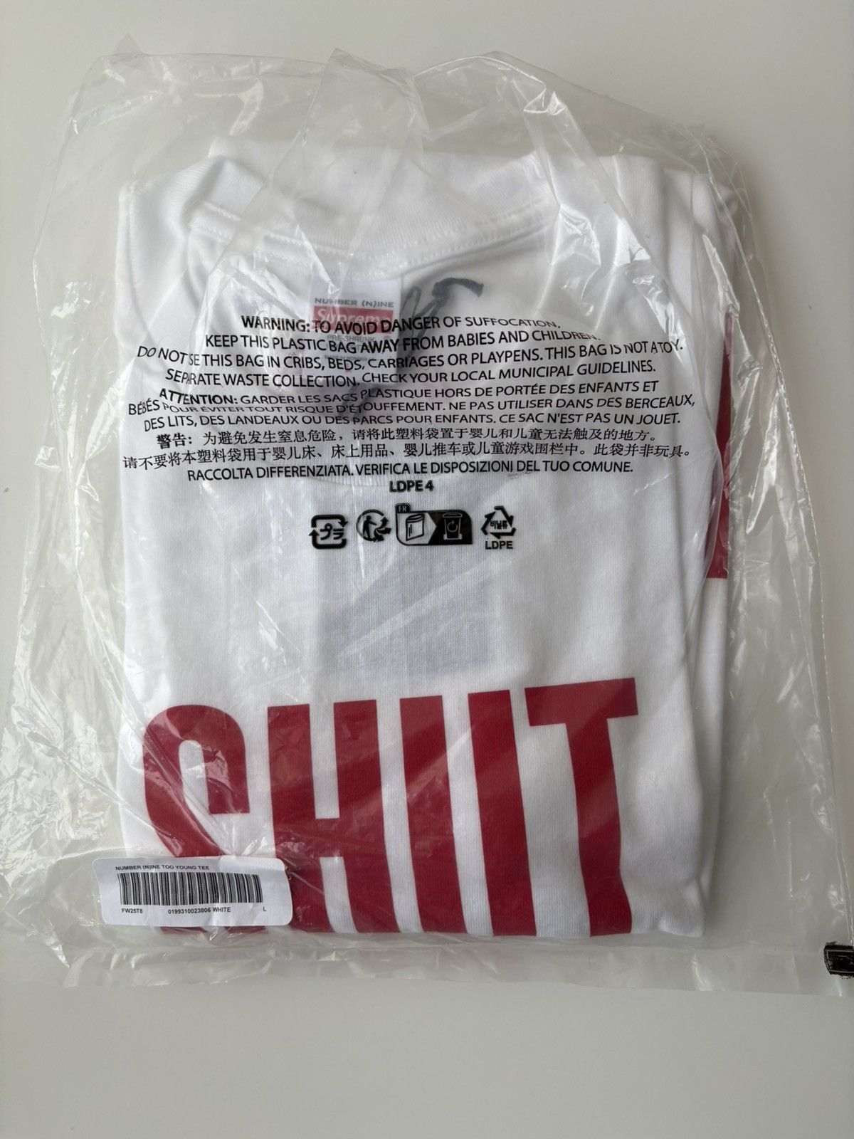 Number (N)ine Number Nine shut the fuck up tee | Grailed