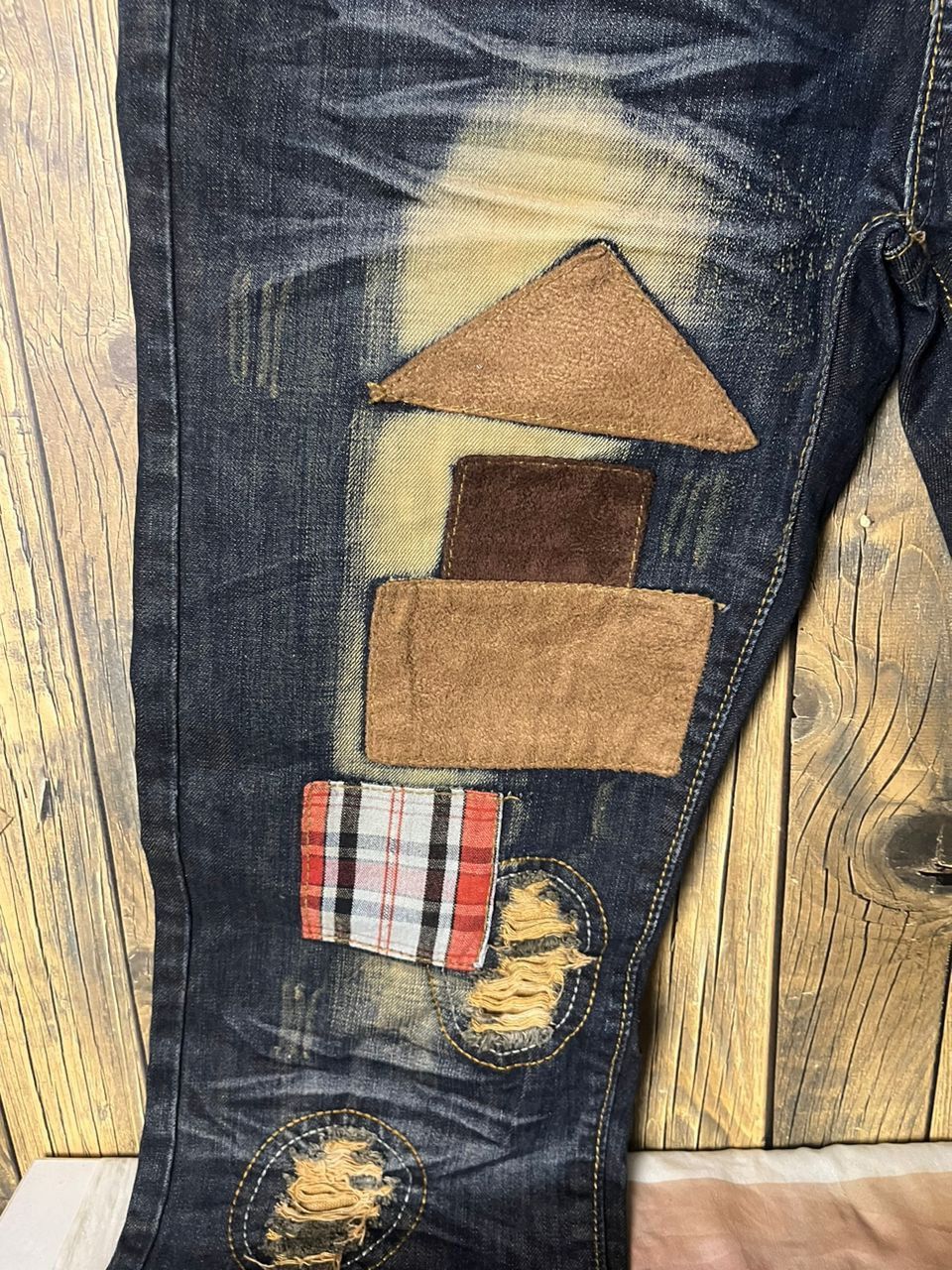 Japanese Brand × Vintage Vintage TSL Japan Distressed Jeans Kapital Numbernine Style Size US 36 / EU 52 - 6 Thumbnail