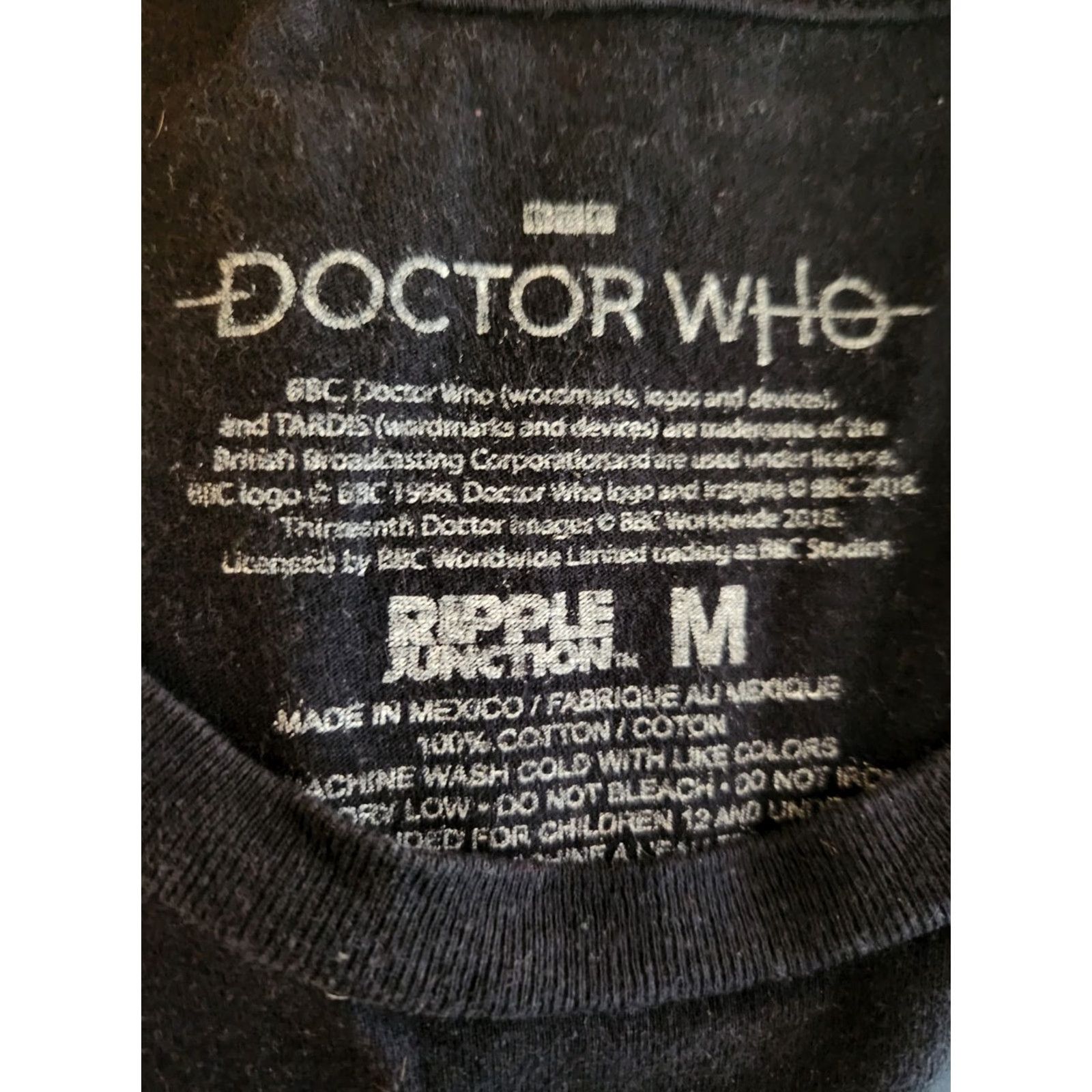 Ripple Junction Doctor Who 13th Time For Change T-shirt Unisex Medium Black Ripple Junction shirt Mens Retro Space Movie Size US M / EU 48-50 / 2 - 2 Thumbnail
