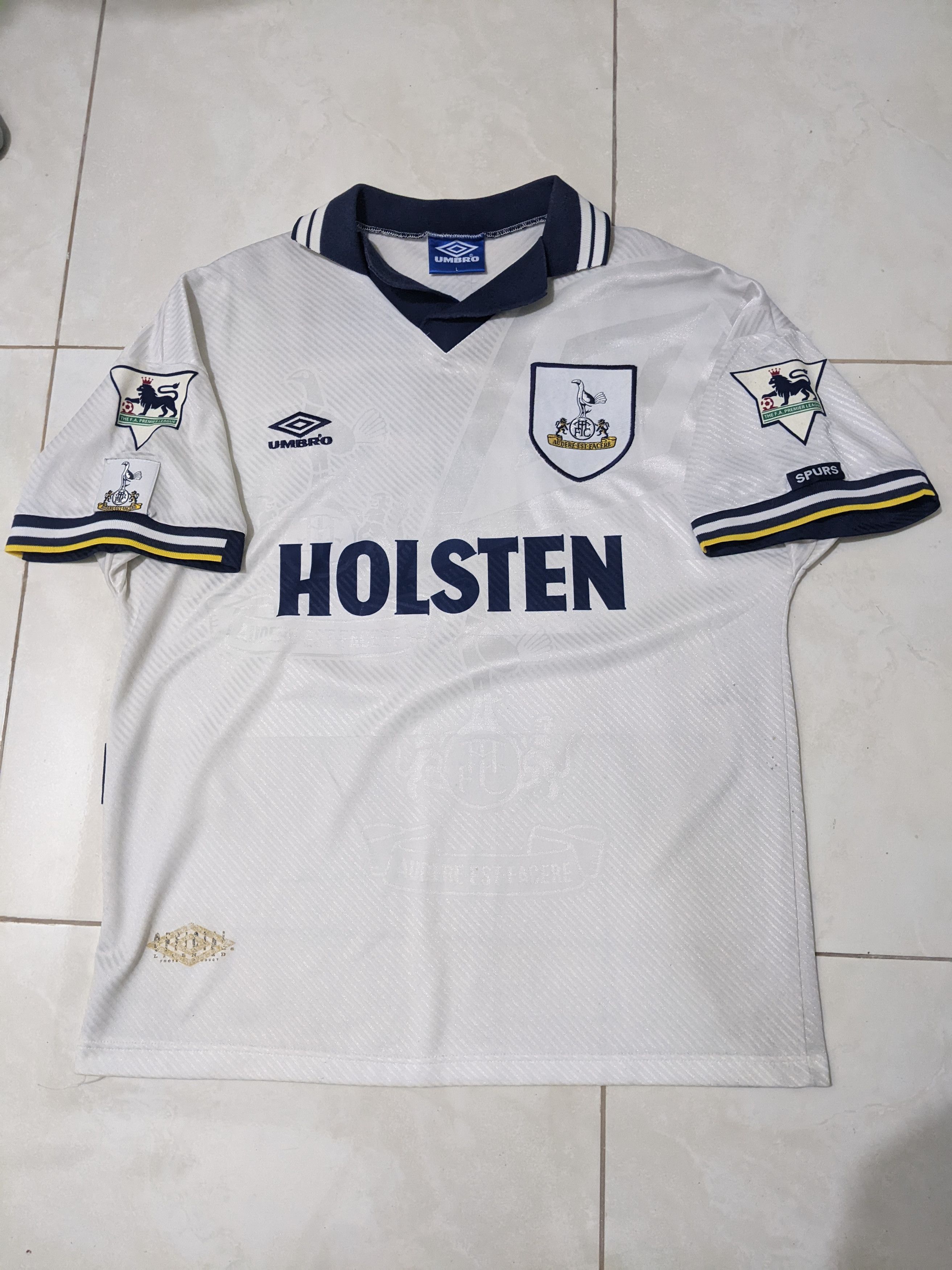 Jersey Tottenham Hotspur 1994 hime Klinsmann football shirt