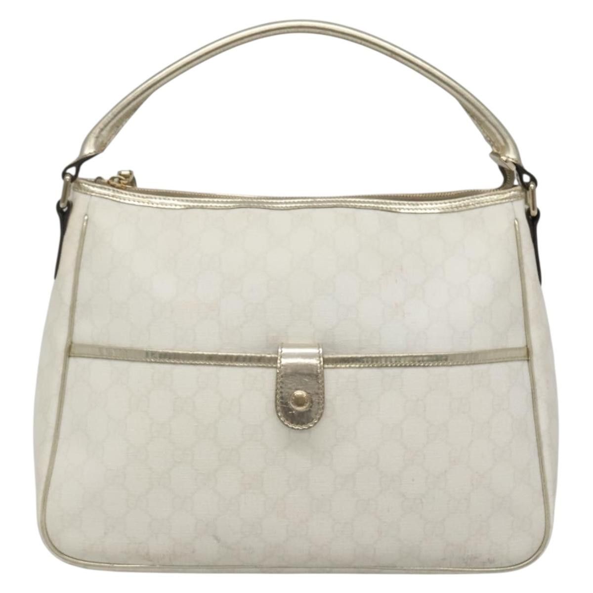 Gucci GUCCI GG Supreme Hand Bag Pvc White Gold Size ONE SIZE - 2 Thumbnail
