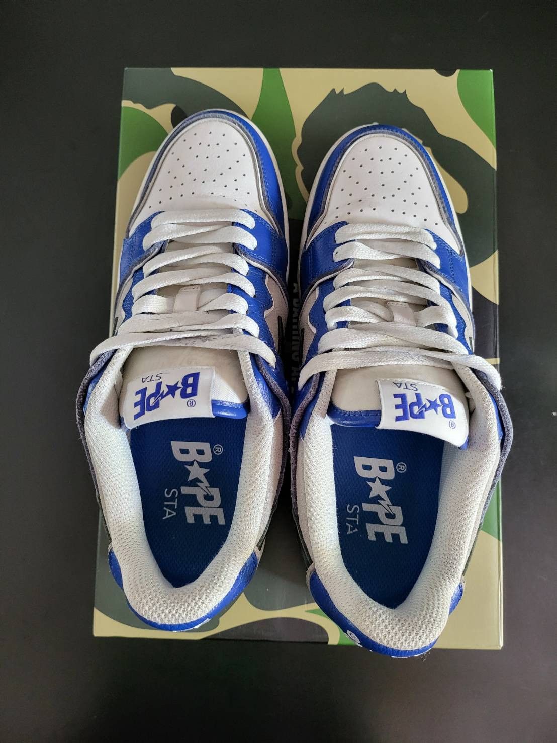 Bape A Bathing Ape - Bape SK8 Sta Navy Low Top Sneakers Size US 8 / EU 41 - 7 Thumbnail