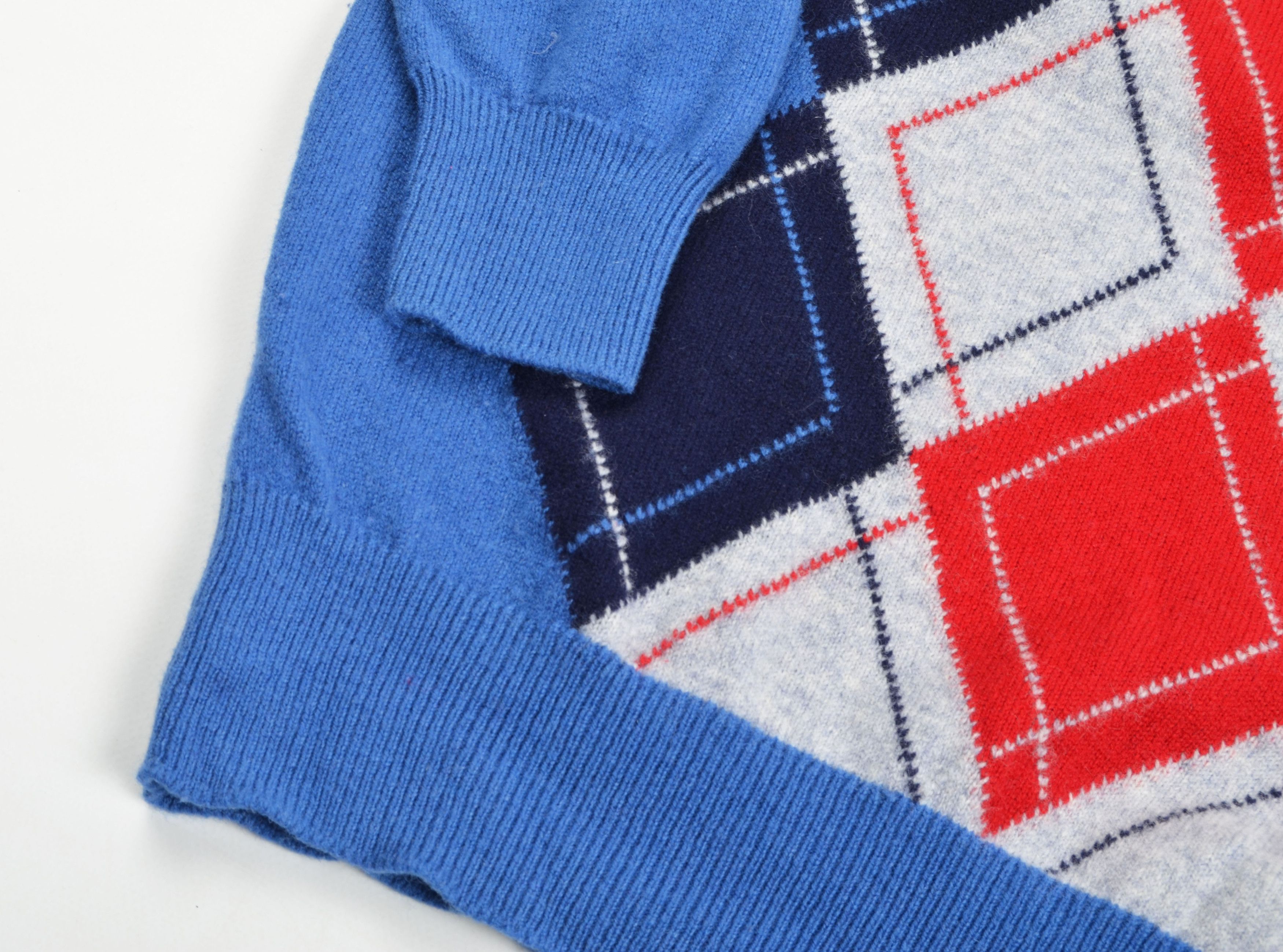 Pringle Of Scotland Vintage James Pringle 80's Lambswool Plaid Sweater Size US S / EU 44-46 / 1 - 3 Thumbnail