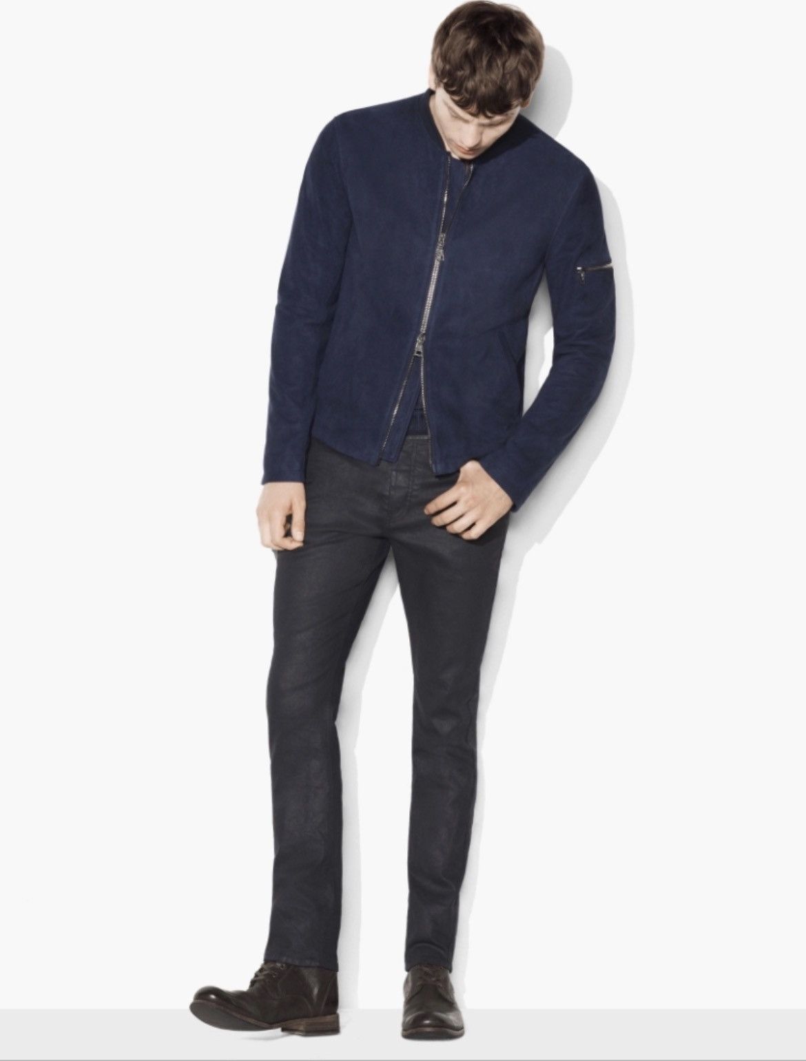 John Varvatos Suede bomber. 50 Size US M / EU 48-50 / 2 - 3 Thumbnail
