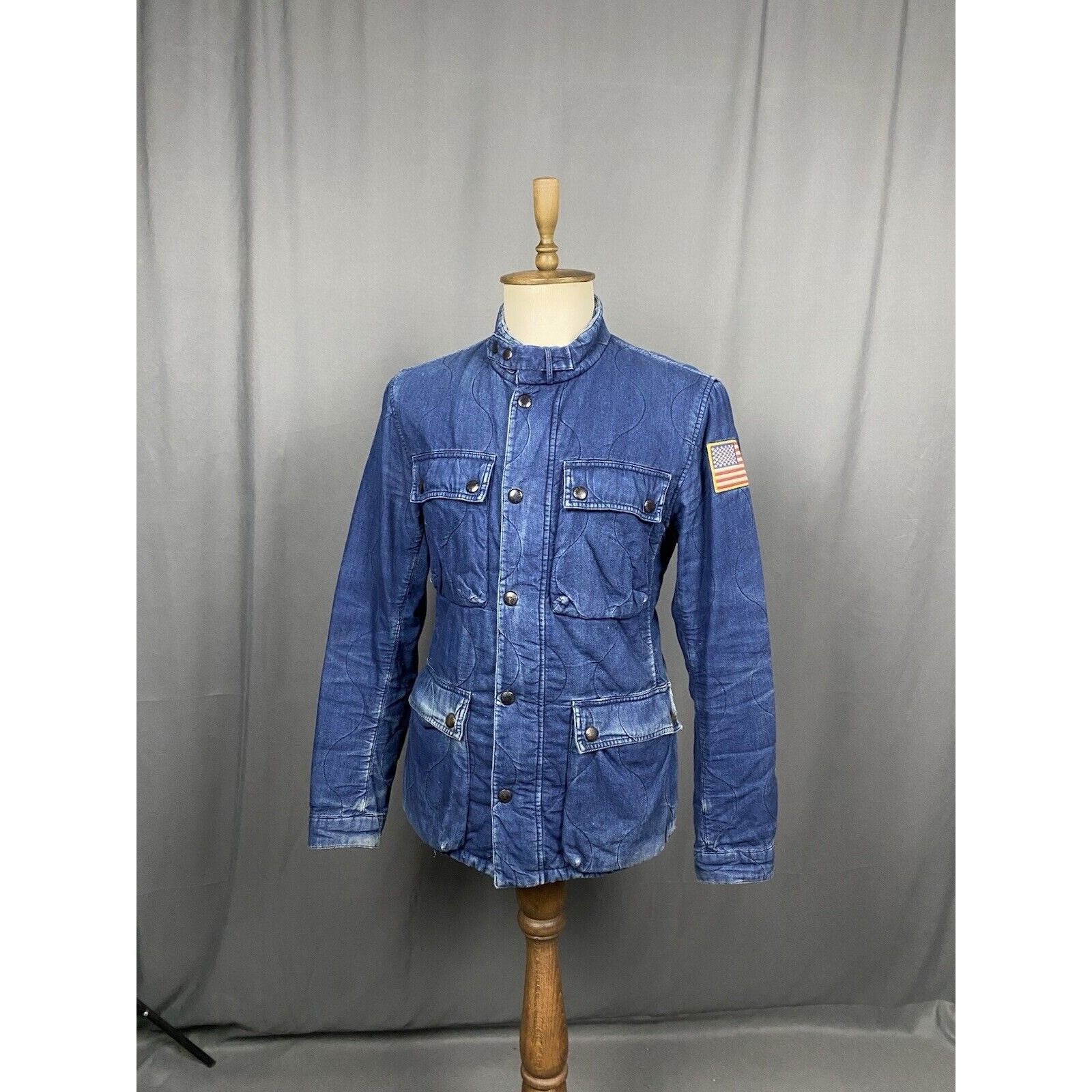 Denim & Supply Ralph Lauren Ralph Lauren Denim&Supply US Flag Blue Multipocket Motorcycl Size US M / EU 48-50 / 2 - 2 Thumbnail