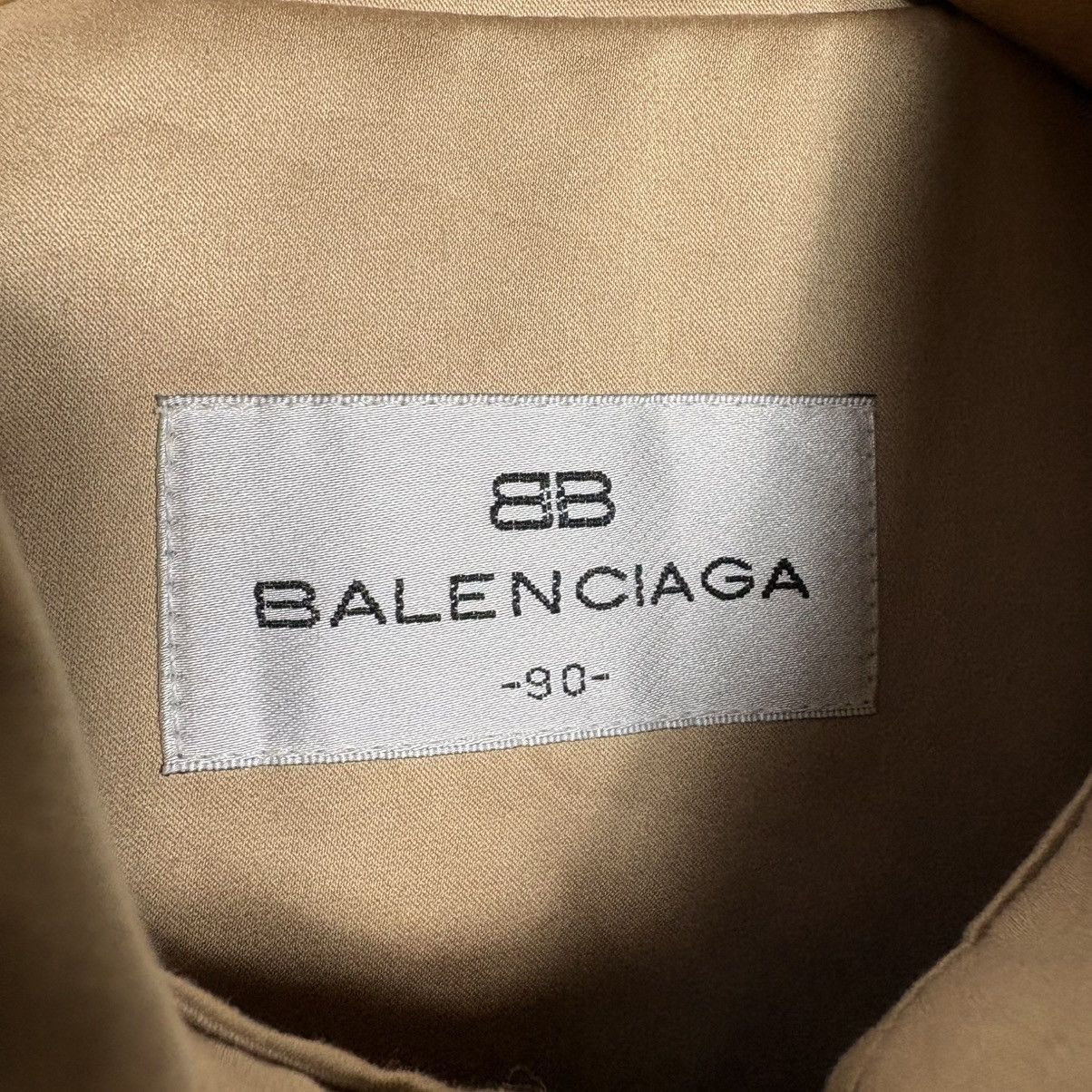 Balenciaga Balenciaga Logo Full Zip Gold Nylon Jacket / Vintage 90s Size US M / EU 48-50 / 2 - 7 Thumbnail