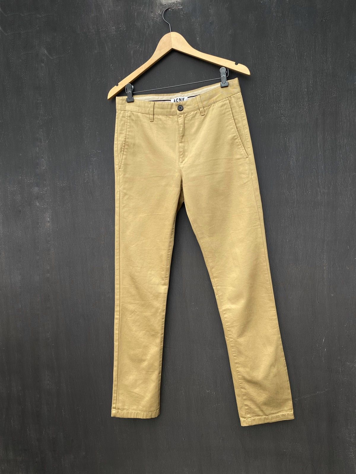 Acne Studios Acne Studios Roc Twill beige cotton pants size 46 Size US 44 / EU 60 - 1 Thumbnail