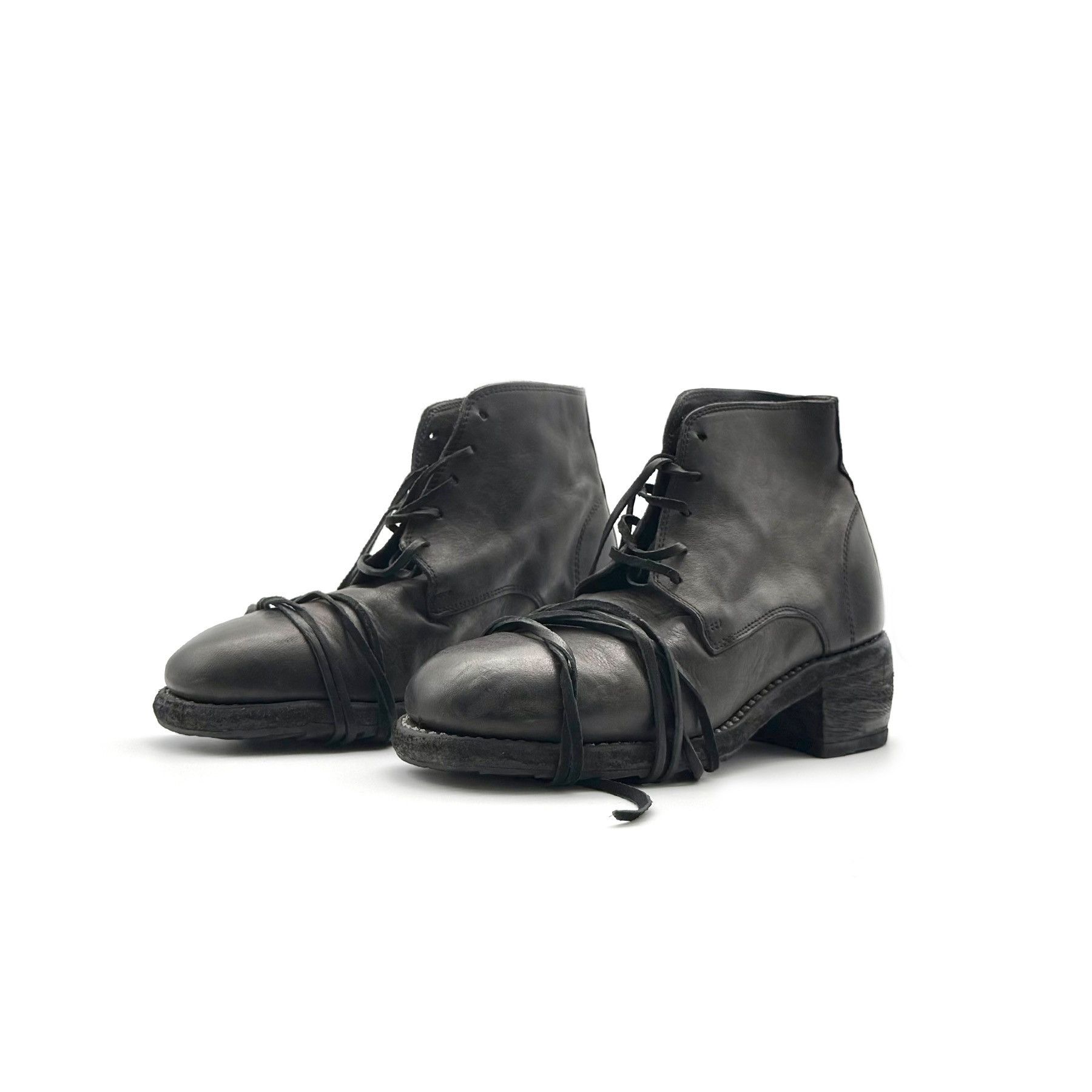 Guidi GUIDI Soft Horse 793 Thick-Soled Lace-Up Leather Boots Size US 7 / IT 37 - 2 Thumbnail