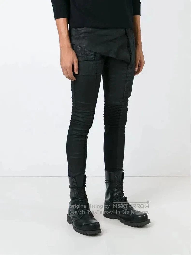 Rick Owens Drkshdw RICKOWENS DRKSHDW 2016MEMPHIS Black Wax Pants. Size US 29 - 5 Thumbnail