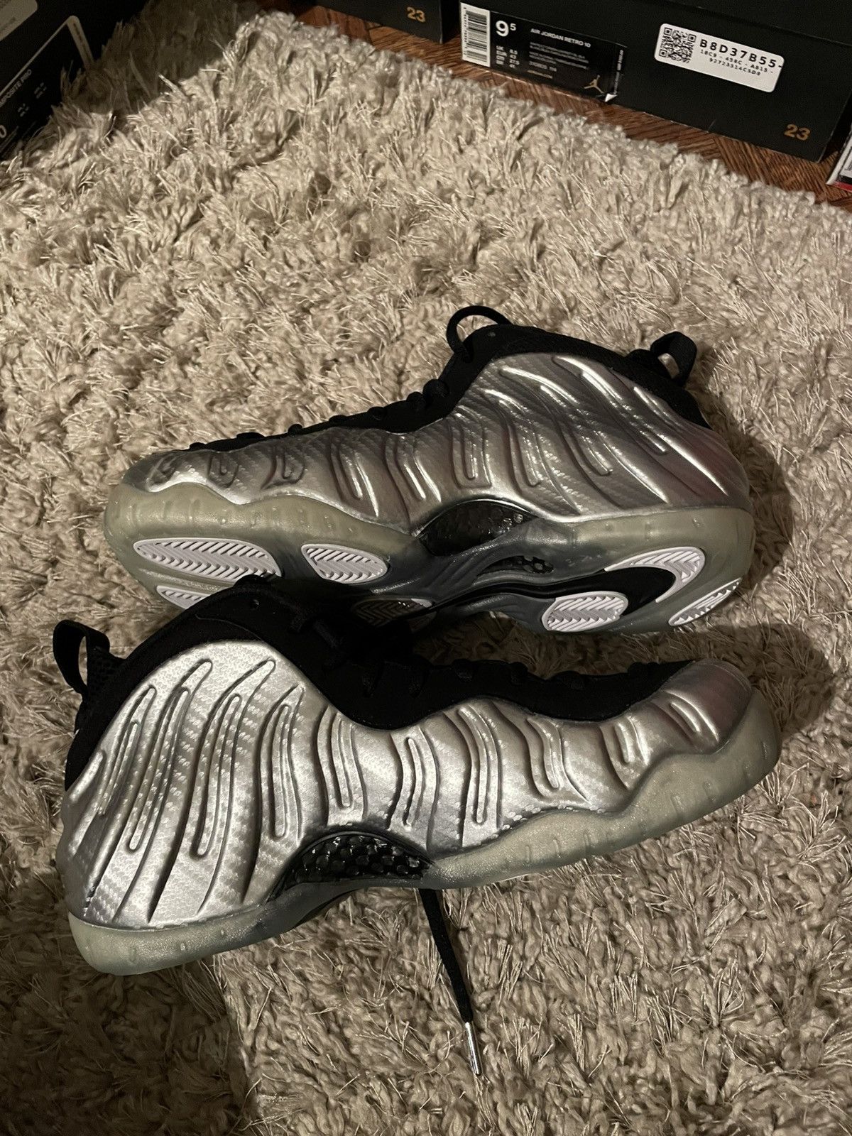 Nike Nike Air Foamposite Pro Silver Surfer Size US 10 / EU 43 - 3 Thumbnail