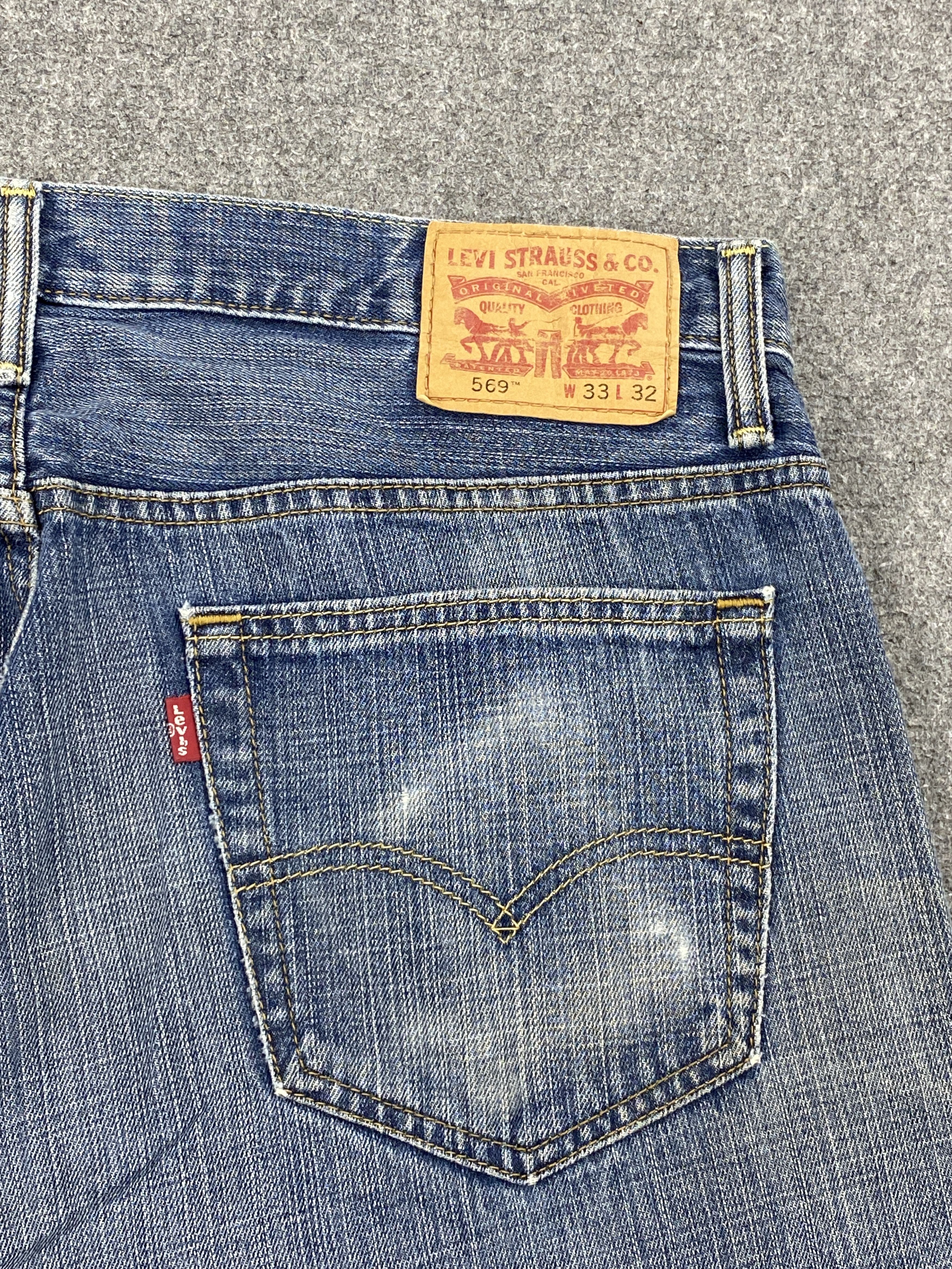 Levi's × Vintage Vintage Levi's 569 Faded Blue Jeans DP2327 Size US 34 / EU 50 - 15 Thumbnail