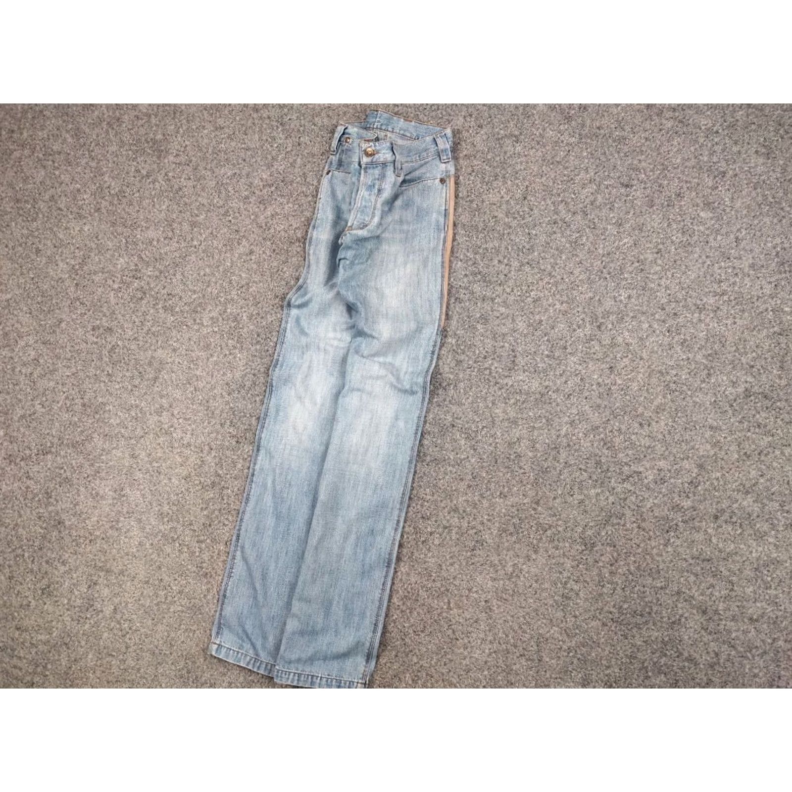 Denime VINTAGE Decauville x sixty Jeans 90s Blue Patchwork Denim Jeans Mens Regular 30x34 Blue Patchwork Jeans 90s Decauville x sixty Mens Jeans Size US 31 - 3 Thumbnail