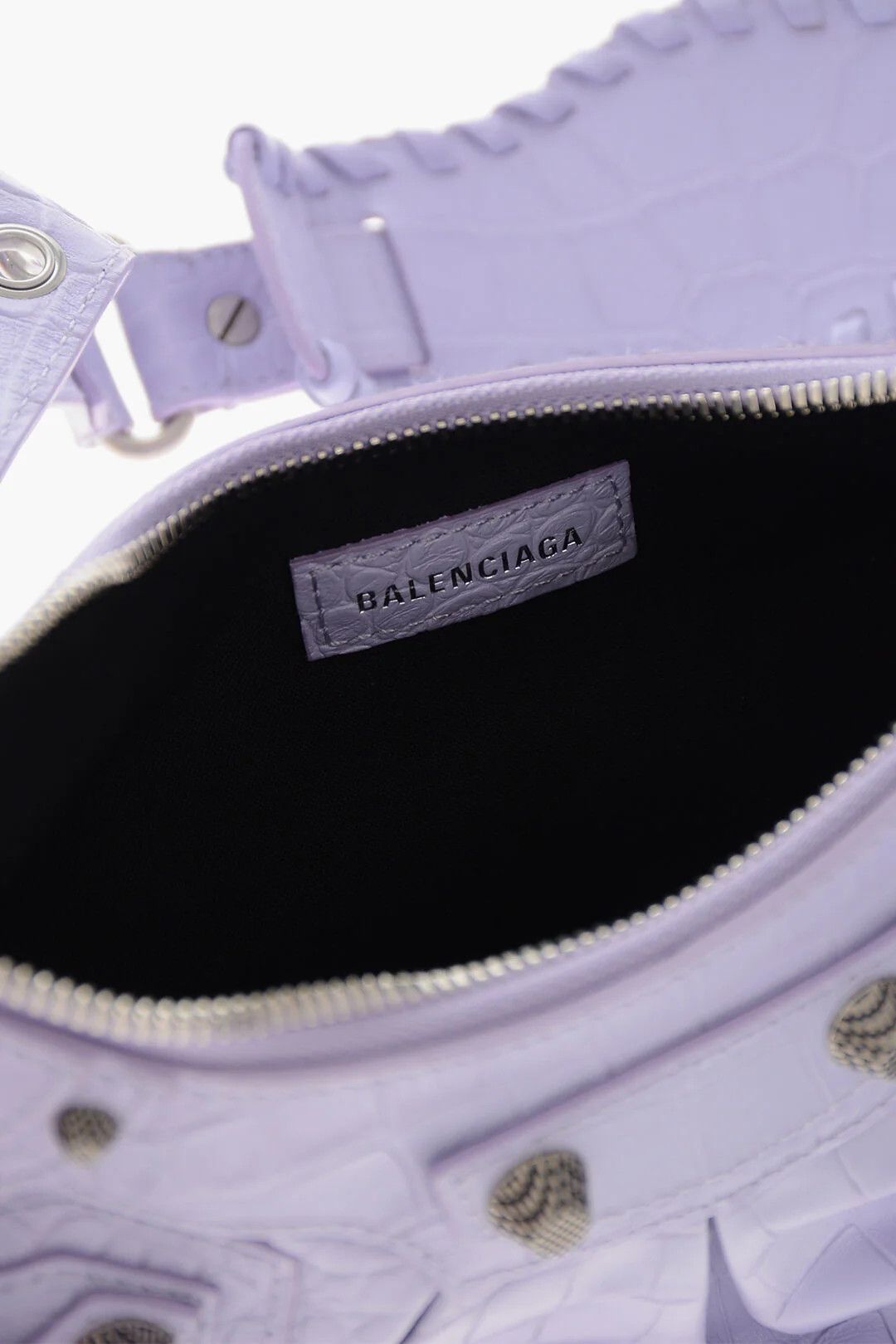 Balenciaga og1mm0326 Size: OS / Crocodile-Effect Leather Shoulder Bag Size ONE SIZE - 5 Thumbnail