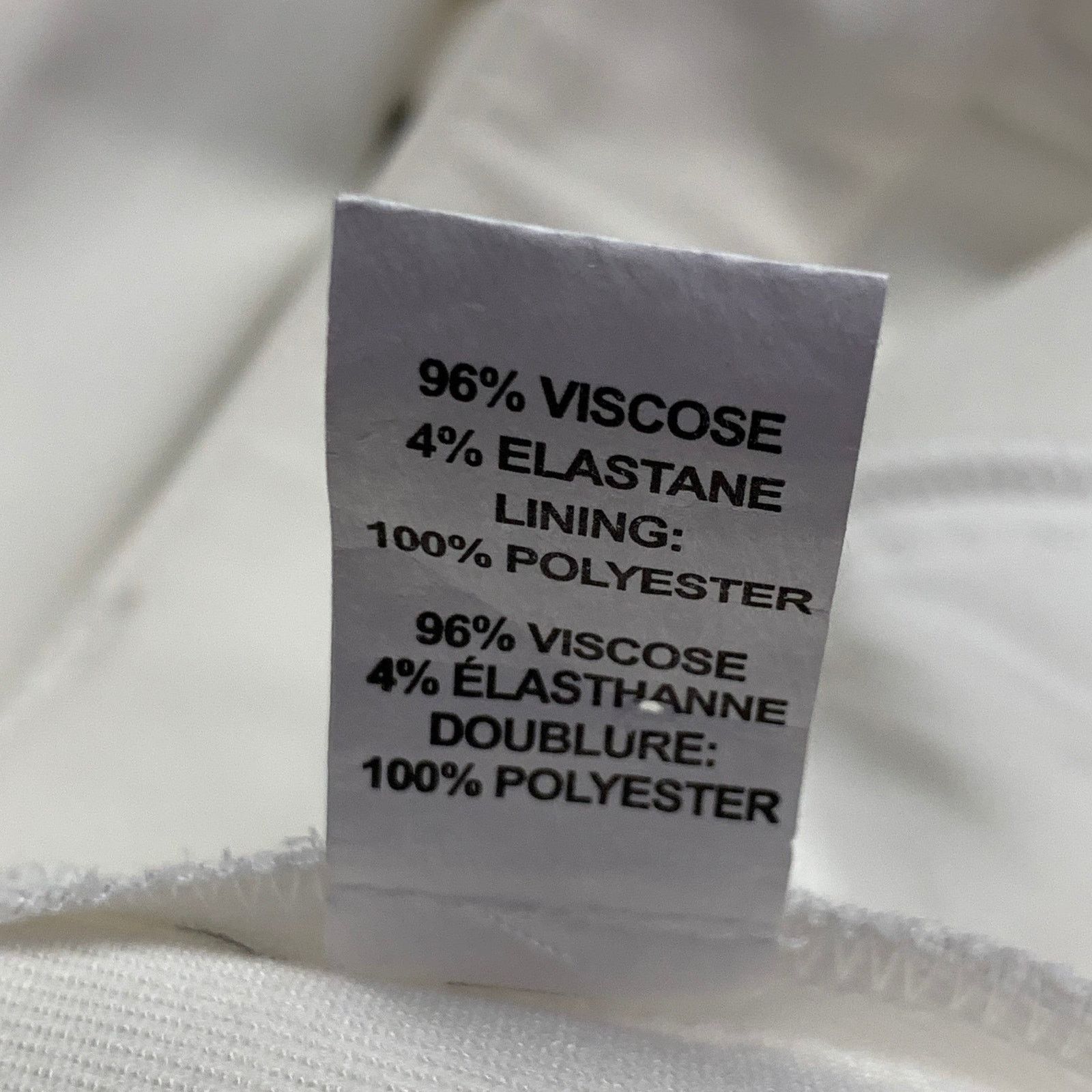 Ramy Brook Size 2 Ivory Viscose Blend Tapered Zip Fly Dress Pants Size 26" / US 2 / IT 38 - 5 Thumbnail