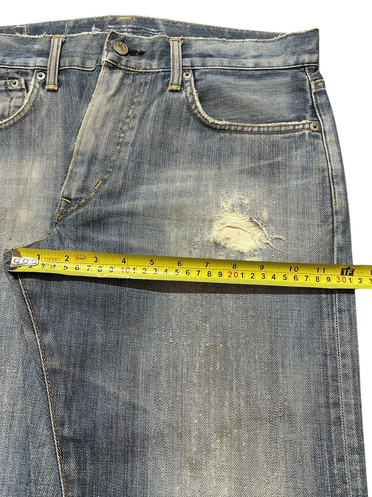 Edwin Vintage Edwin Faded Wash Distressed Style Baggy Jeans Size US 34 / EU 50 - 16 Thumbnail