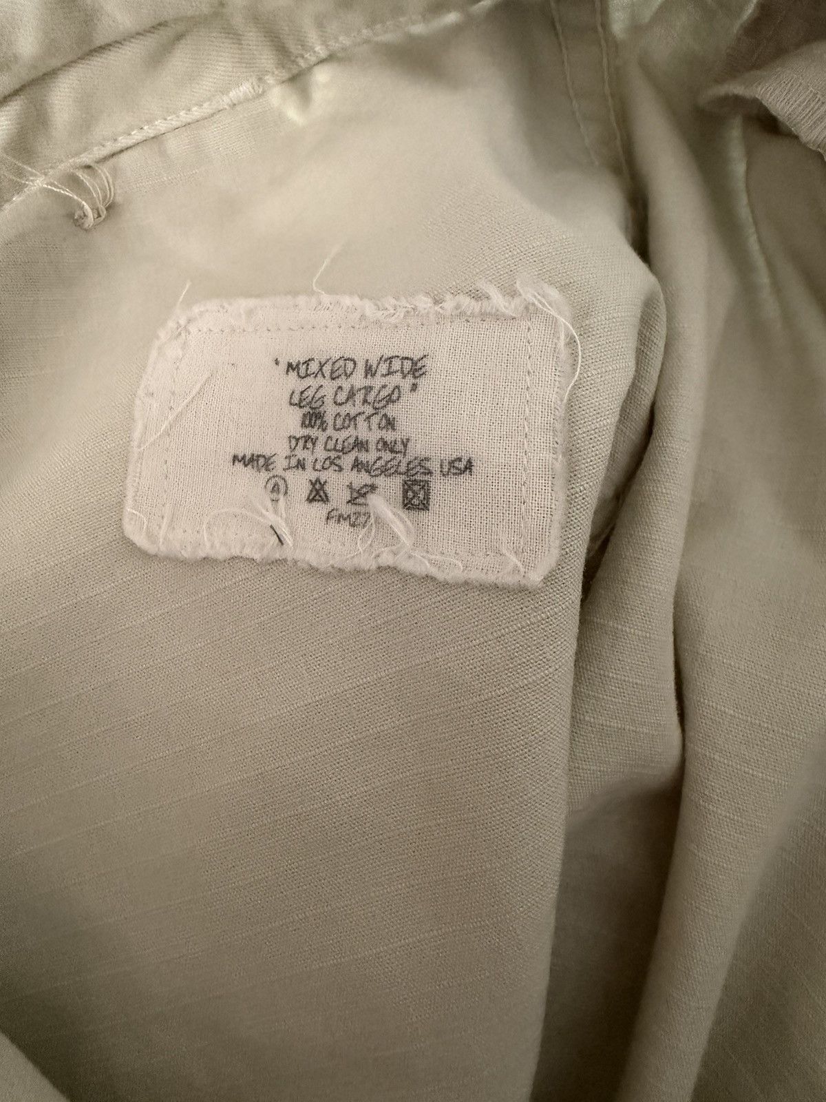 Greg Lauren Greg Lauren mixed wide leg cargo size 3 Size US 36 / EU 52 - 5 Thumbnail