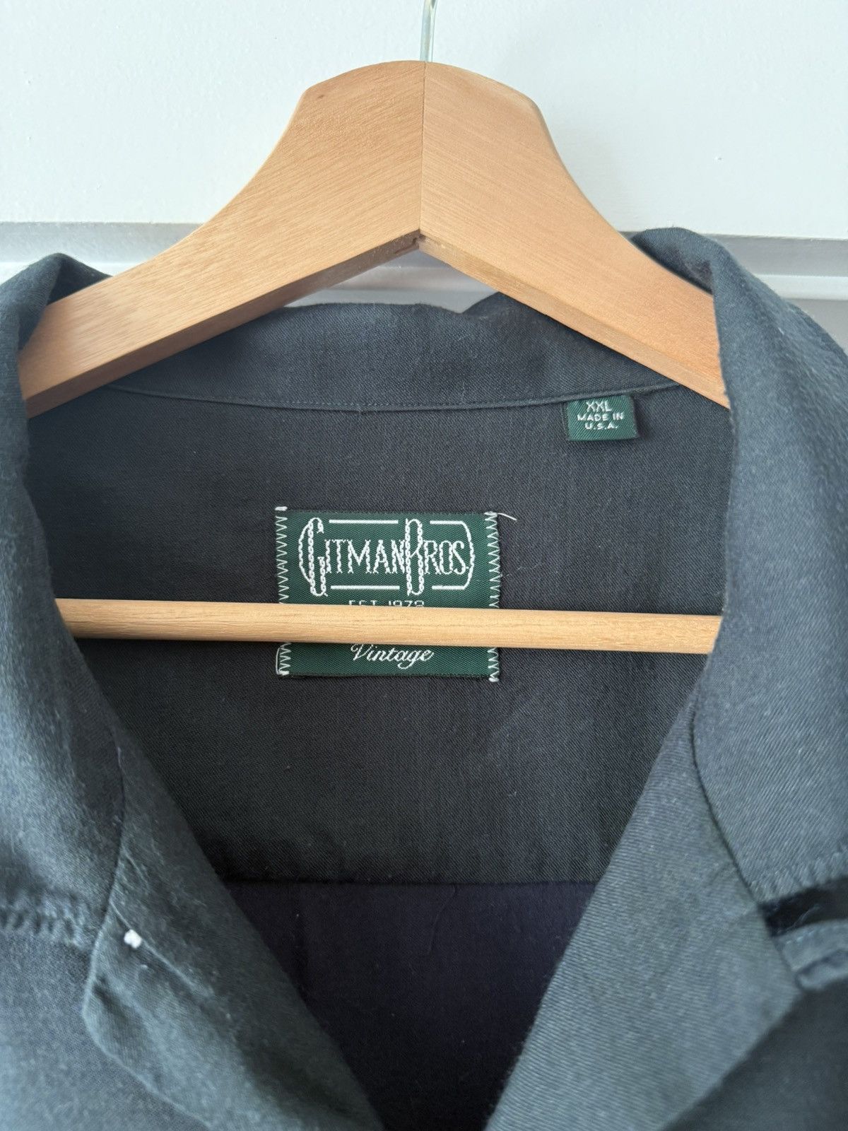 Gitman Bros. Vintage Gitman Bros Vintage Rayon/Wool Long Sleeve Camp Shirt XXL Size US XXL / EU 58 / 5 - 9 Thumbnail