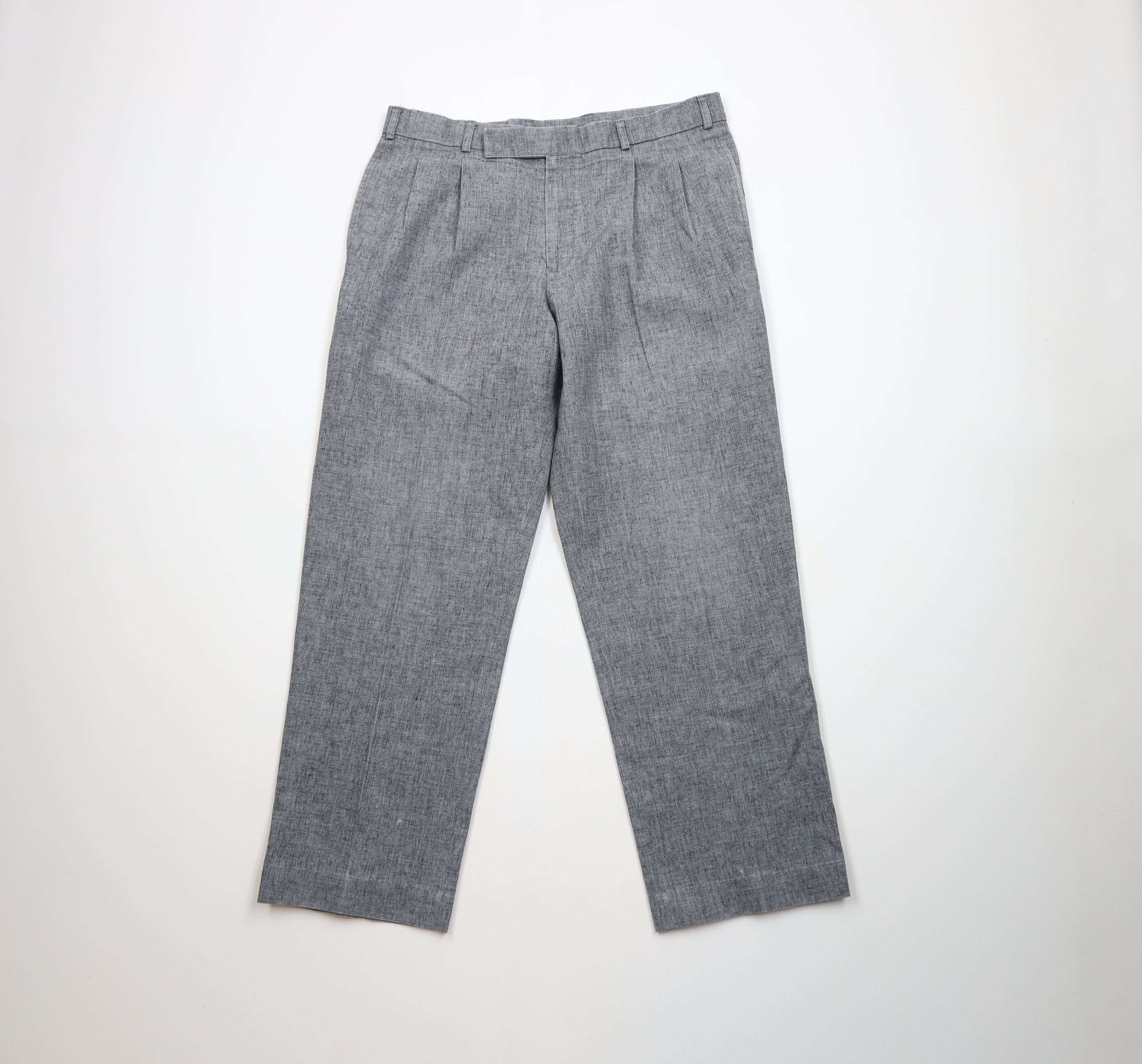 Vintage Vintage 90s Streetwear Atomic Fleck Chambray Wide Leg Pants Size US 34 / EU 50 - 1 Thumbnail
