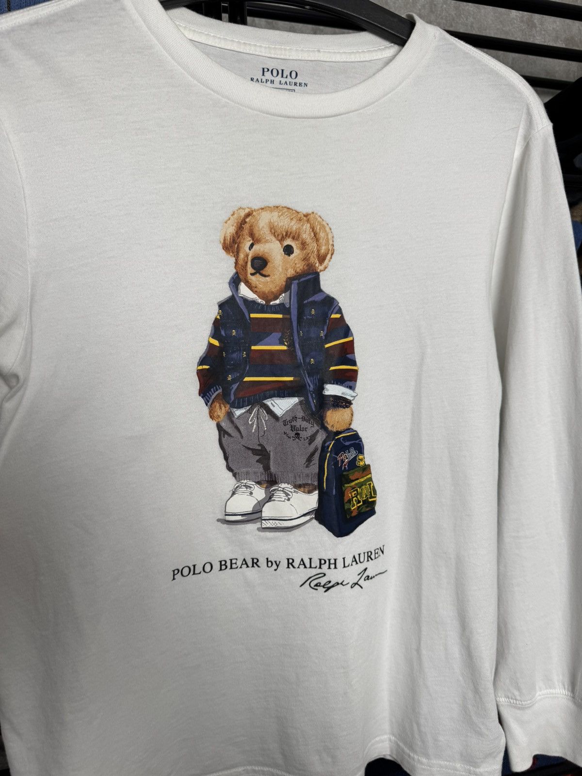 Polo Ralph Lauren Vintage long sleeve Ralph Lauren Bear Size M / US 6-8 / IT 42-44 - 5 Thumbnail