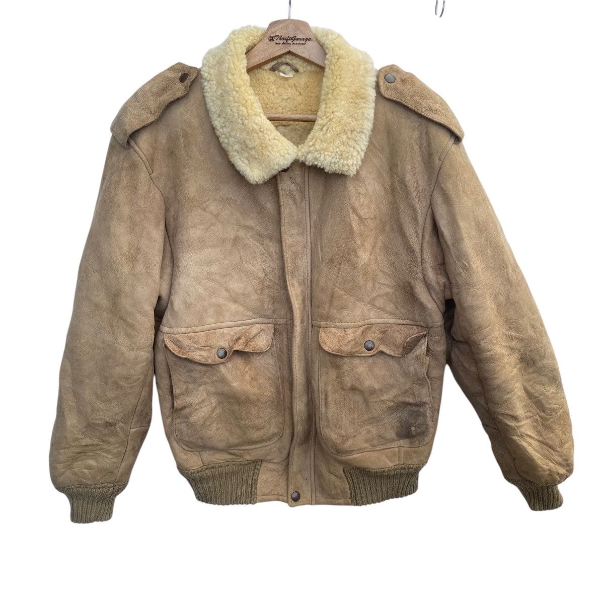 Canterbury of New Zealand × Vintage 🔥Vtg Canterbury Sheepskin WOOL&SUEDE Sherling Leather Jacket Size US M / EU 48-50 / 2 - 1 Thumbnail