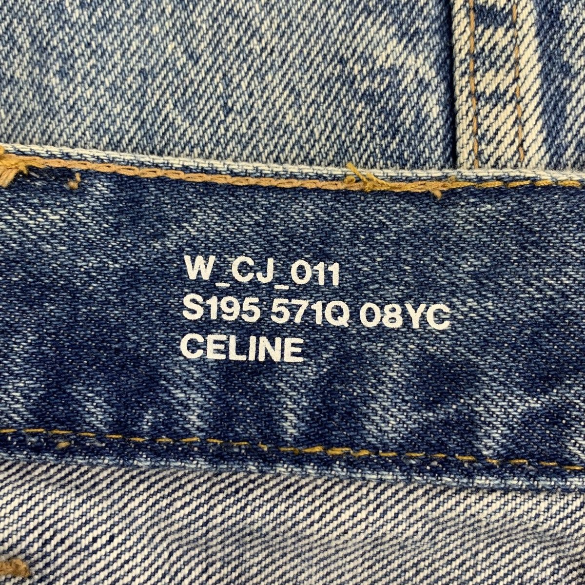 Celine Celine Blue Washed Chain Cotton Denim Mini Skirt K26WX Size 25" / US 0 / IT 36 - 6 Thumbnail