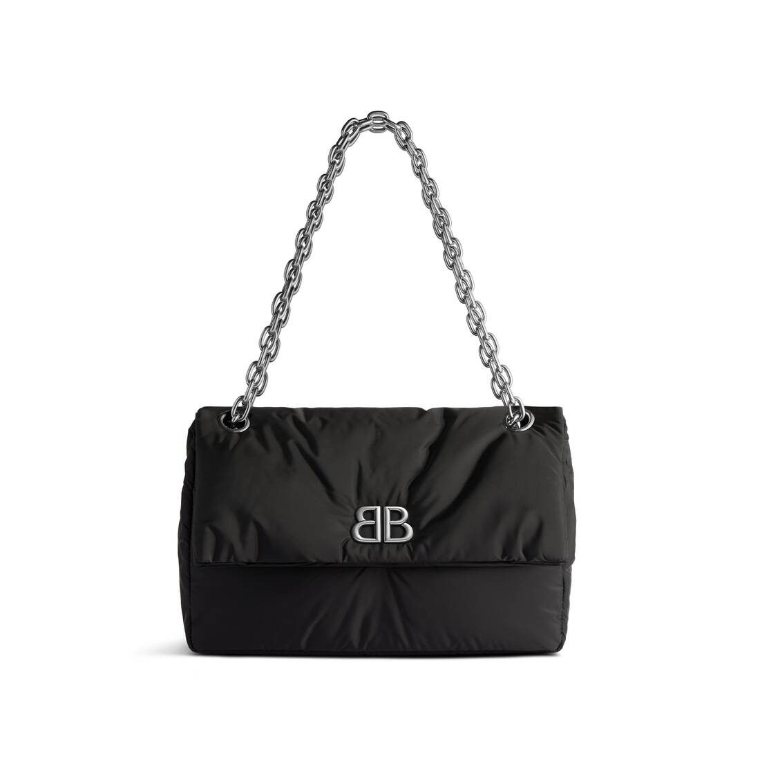 o1mt1gz0125 Size: OS / Monaco Medium Chain Bag in Black