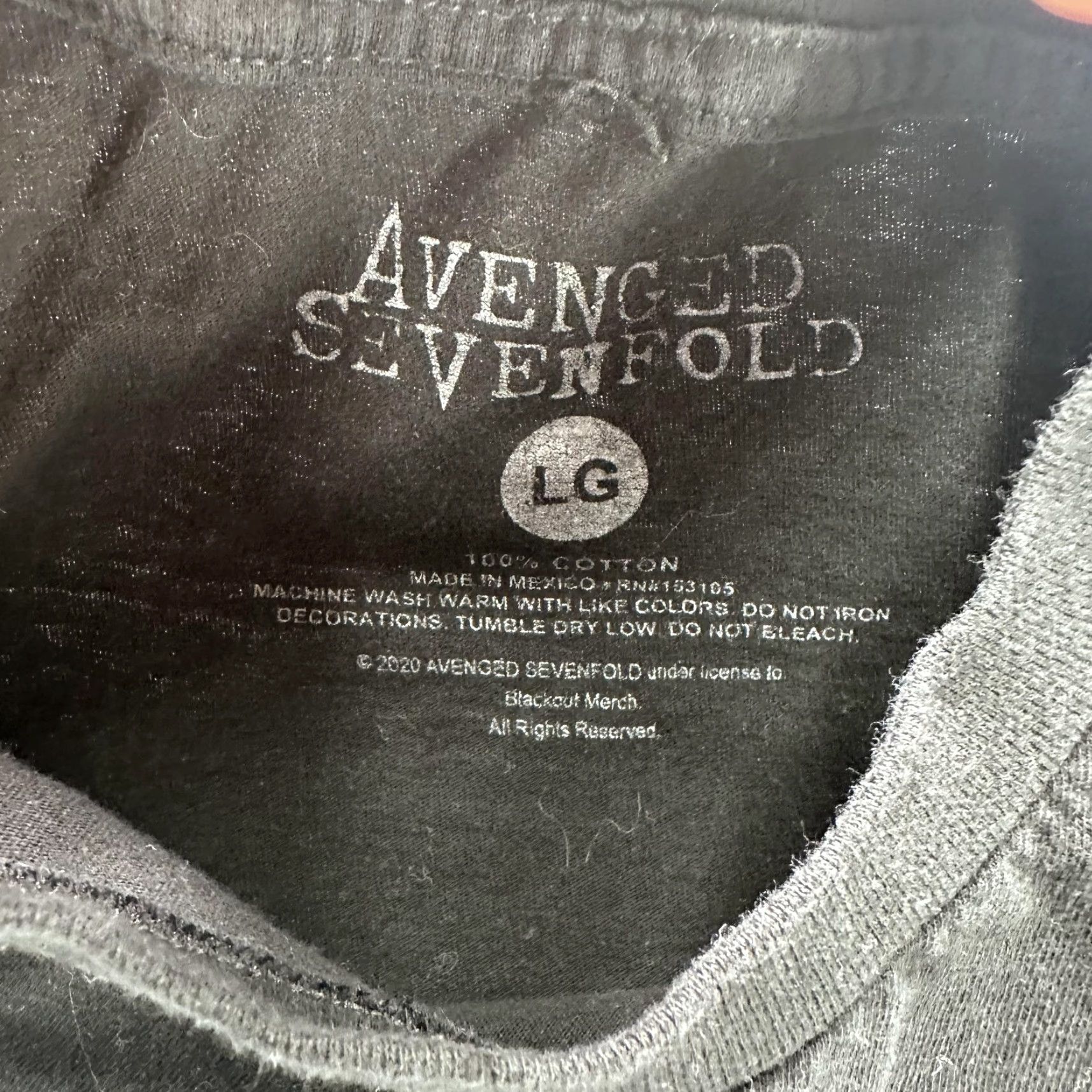 Vintage VINTAGE Avenged Sevenfold Shirt Mens Large Black Tour 2016 Band Tee A7X Rock Size US L / EU 52-54 / 3 - 4 Thumbnail