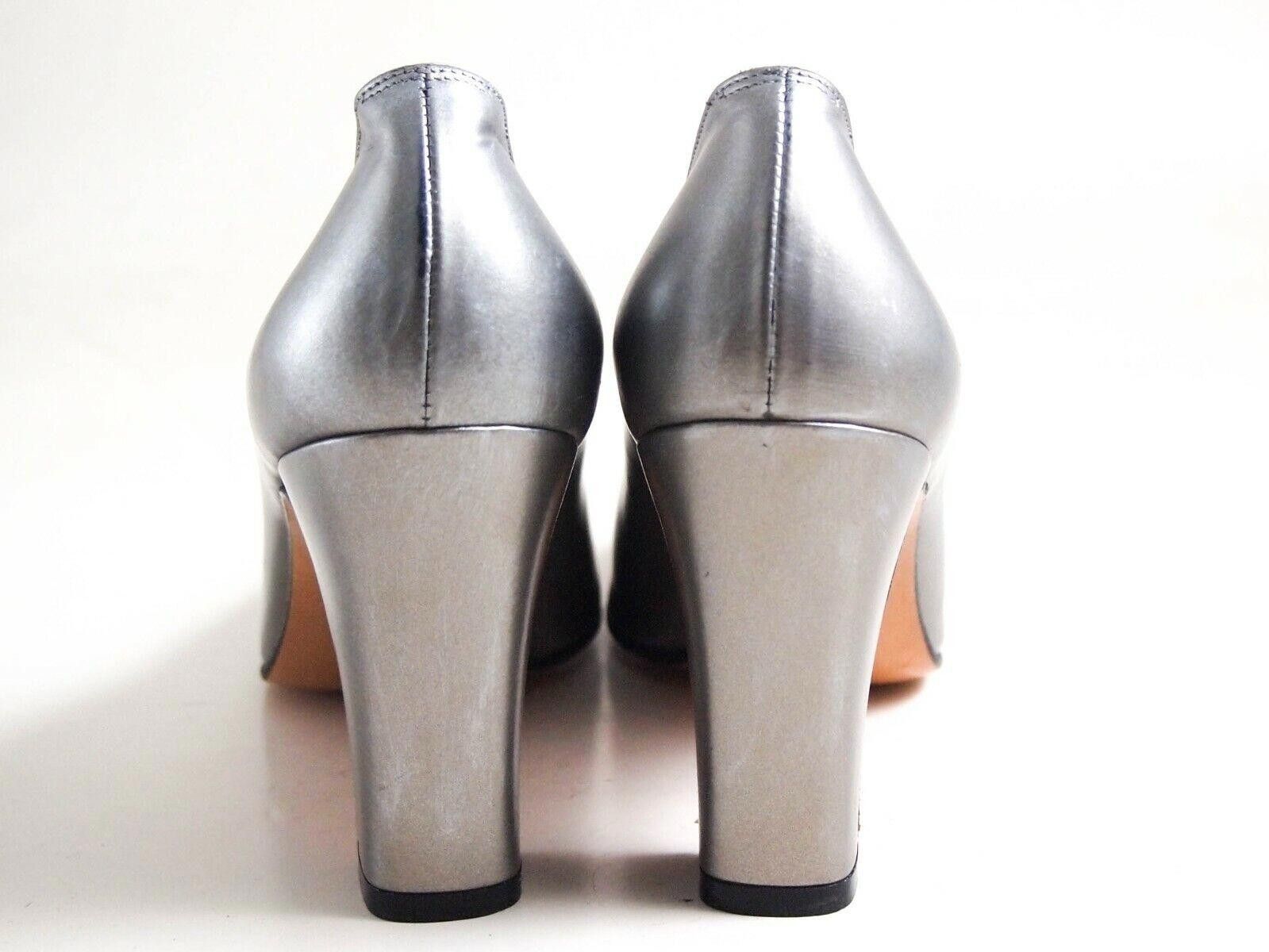 Salvatore Ferragamo Ferragamo Heels Silver Leather Womens US 8 EU 38.5 Size US 8 / IT 38 - 7 Thumbnail