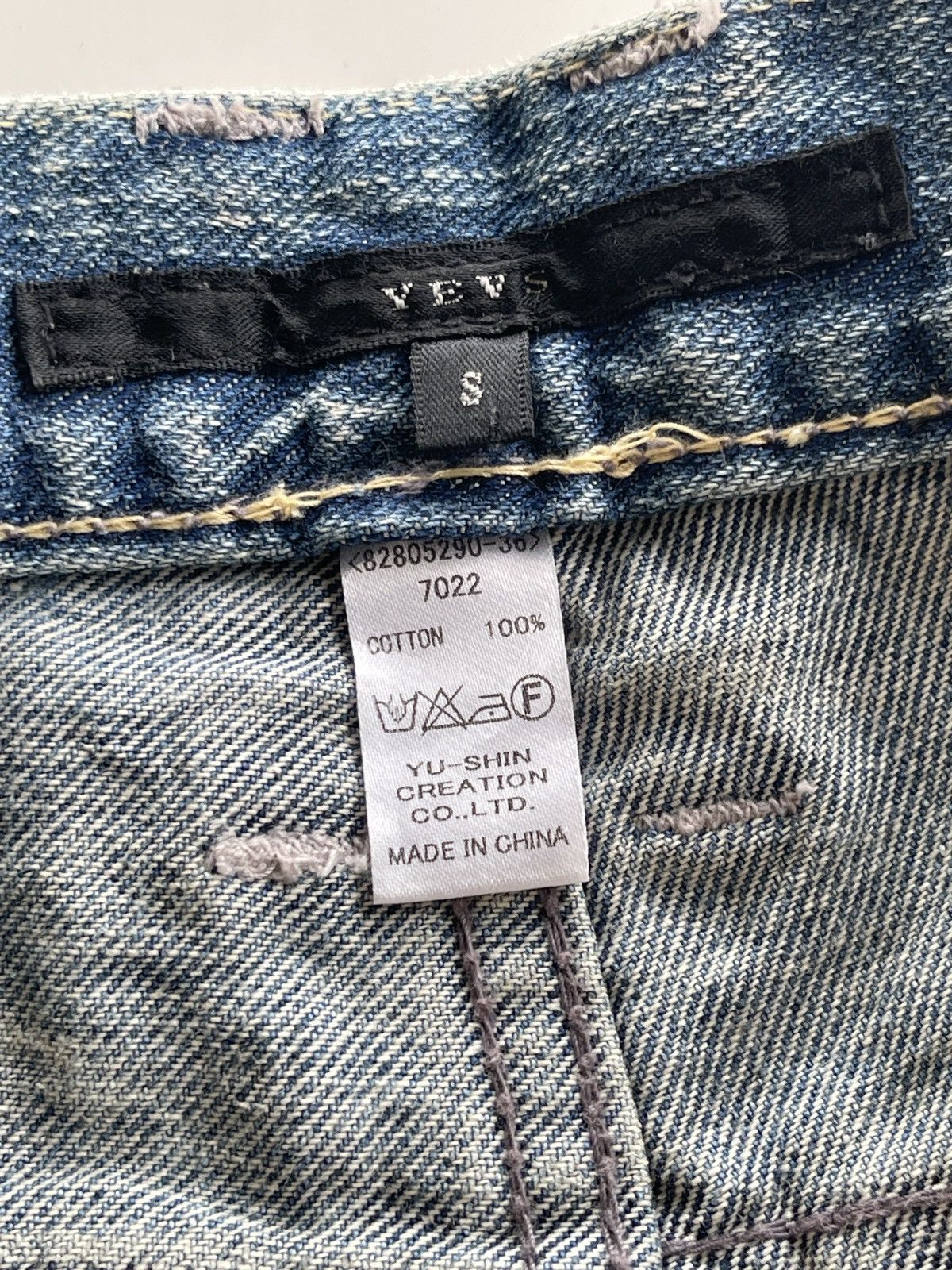Japanese Brand Yevs Japan Flame Paint Denim Streetwear Size 30" / US 8 / IT 44 - 16 Thumbnail