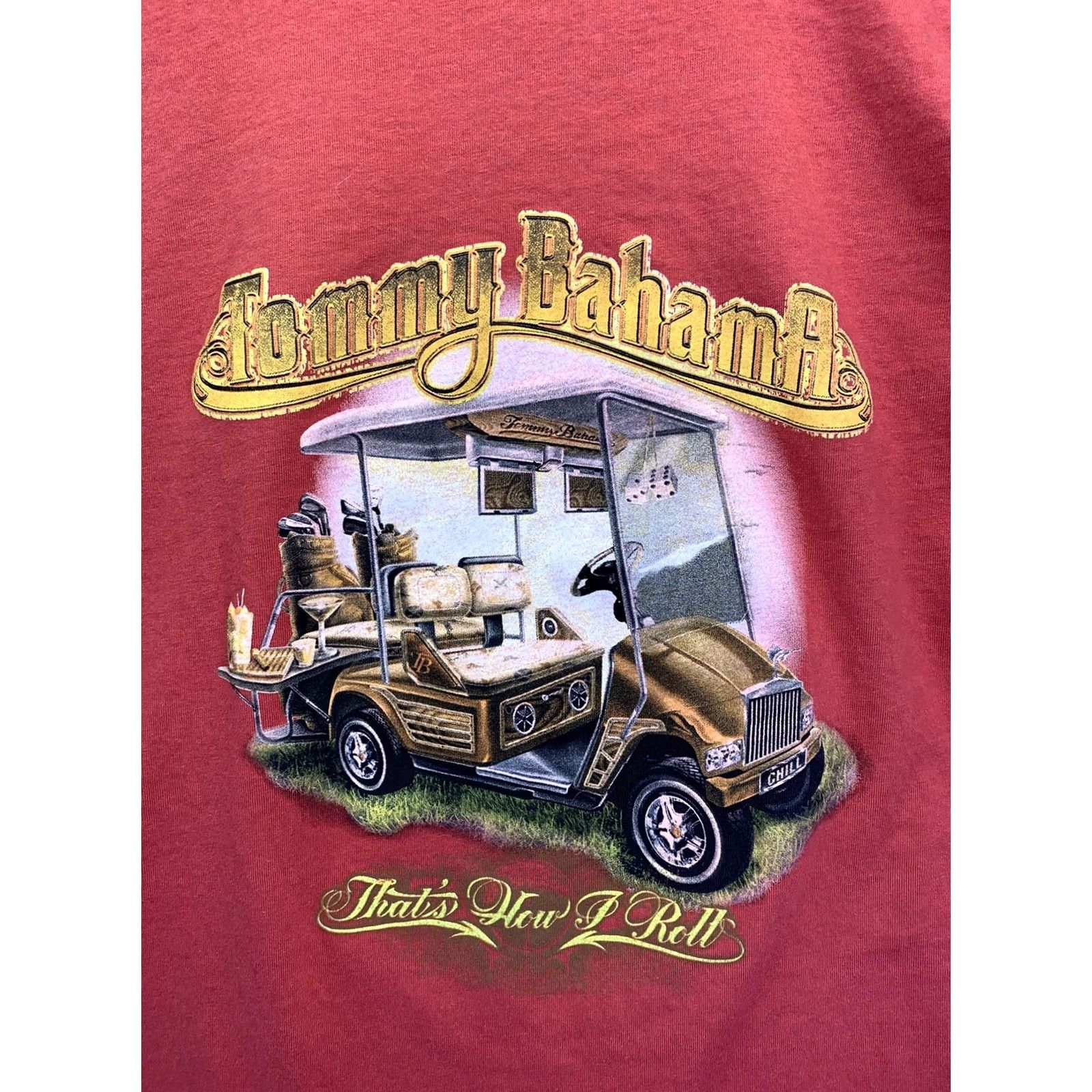 Tommy Bahama Tommy Bahama Shirt-3807 Men’s SZ L Crew Neck Short Sleeve Red Graphic Print Distressed T Shirt 4051 Size US L / EU 52-54 / 3 - 7 Thumbnail