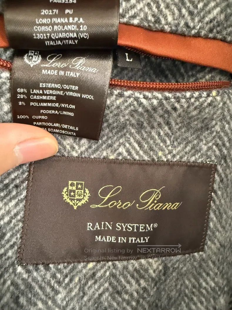 Loro Piana Loro Piana Herringbone cashmere and wool blended heather g Size US L / EU 52-54 / 3 - 5 Thumbnail