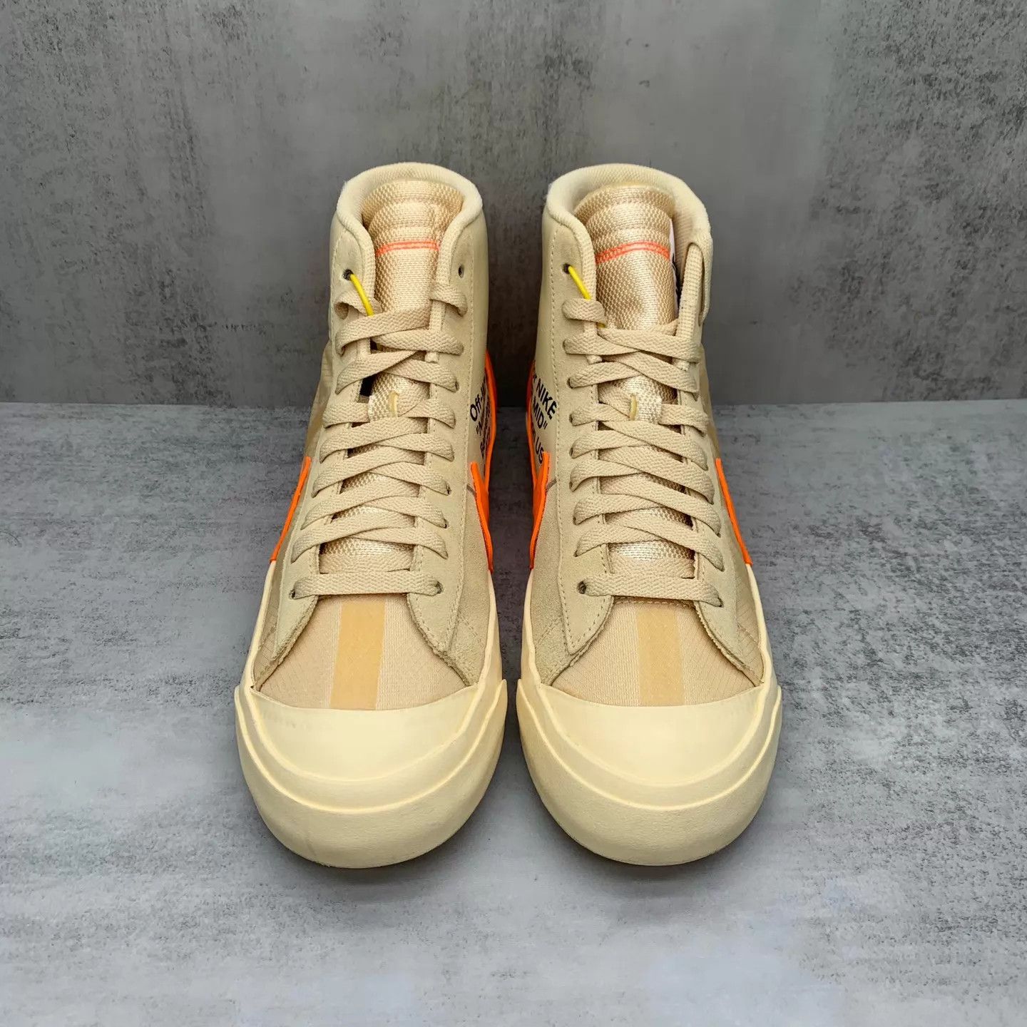 Nike OW x NK Blazer Halloween Cream HiTop 44 98N Size US 11 / EU 44 - 4 Thumbnail
