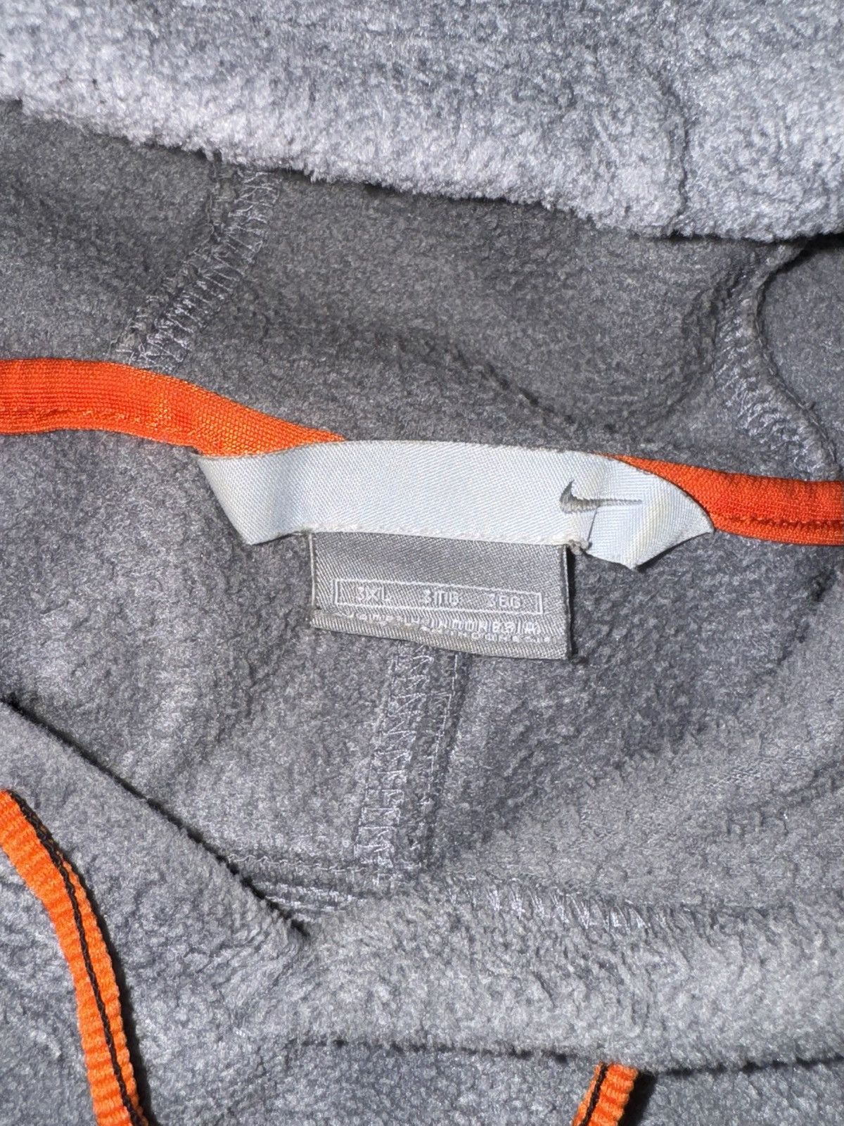 Nike Crazy Vintage 90s Nike Grey Fleece Hoodie Sweatshirt Size US XXL / EU 58 / 5 - 7 Thumbnail