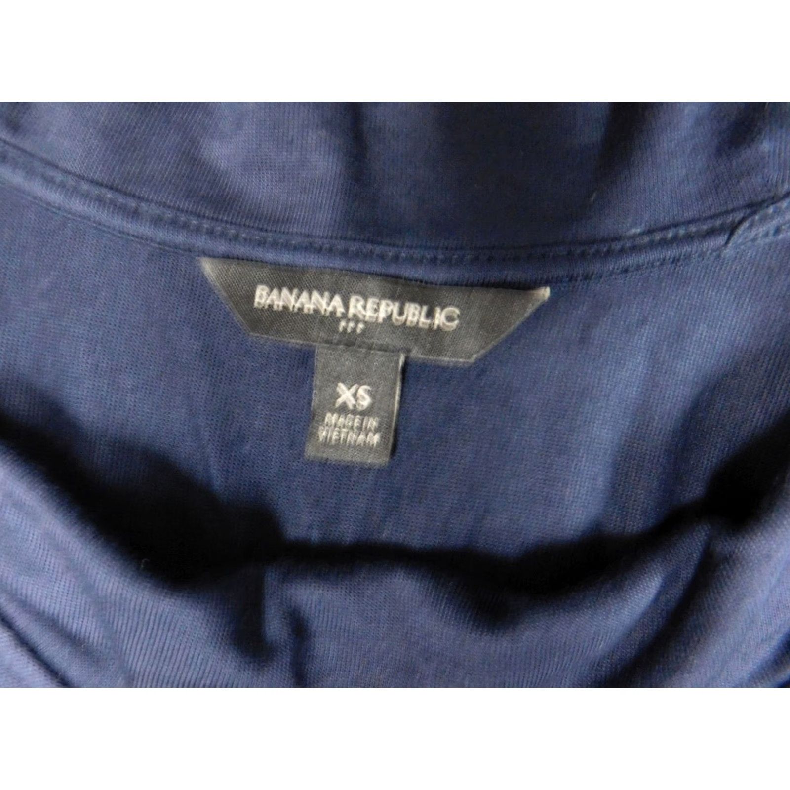 Banana Republic Banana Republic Blouse Womens XS Blue Crew Neck Sleeveless Rayon Stretch Pullover Casual Top Tank Regular Size XS / US 0-2 / IT 36-38 - 5 Thumbnail