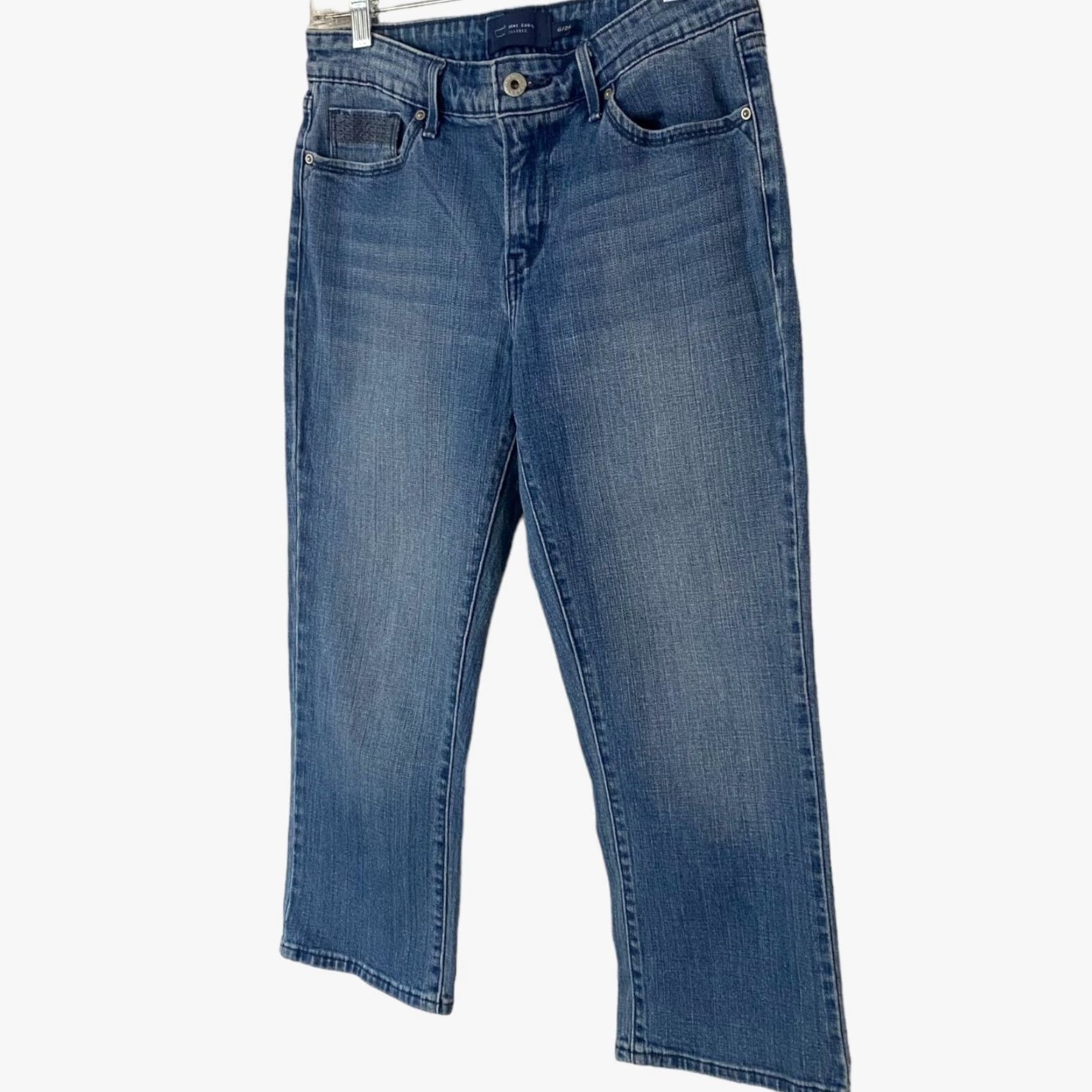 Levi's VINTAGE Levi's Demi Curve Capri Jeans Blue 28 Women's Denim 5-Pocket Stretch Mid Rise Size 28" / US 6 / IT 42 - 2 Thumbnail
