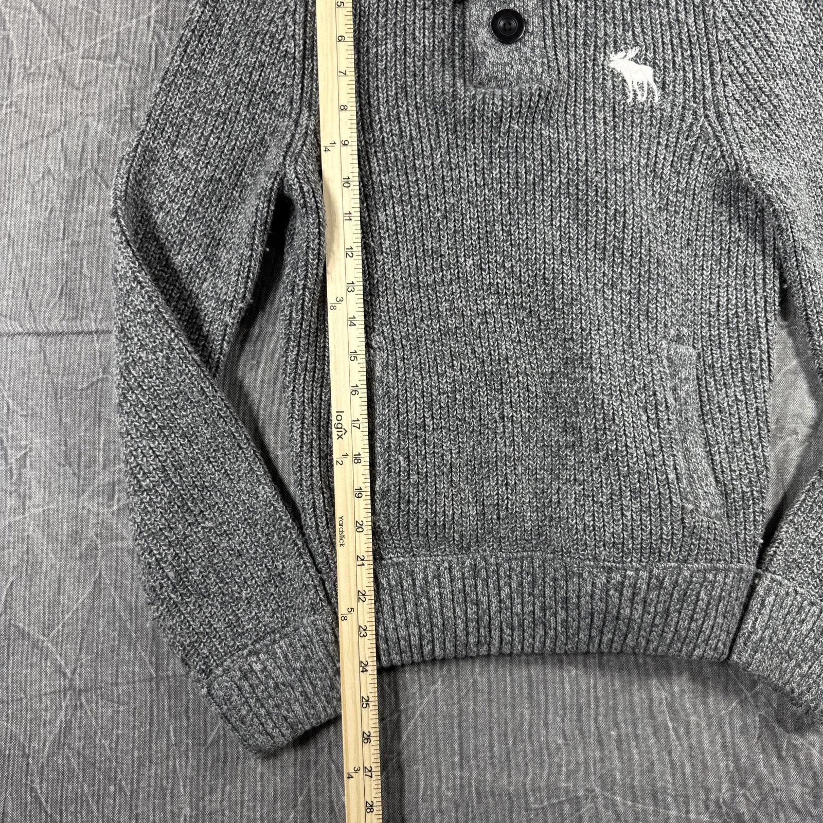 Abercrombie & Fitch Abercrombie Sweater Women's S Grey Knitted Wool Blend Hoodie Size S / US 4 / IT 40 - 5 Thumbnail
