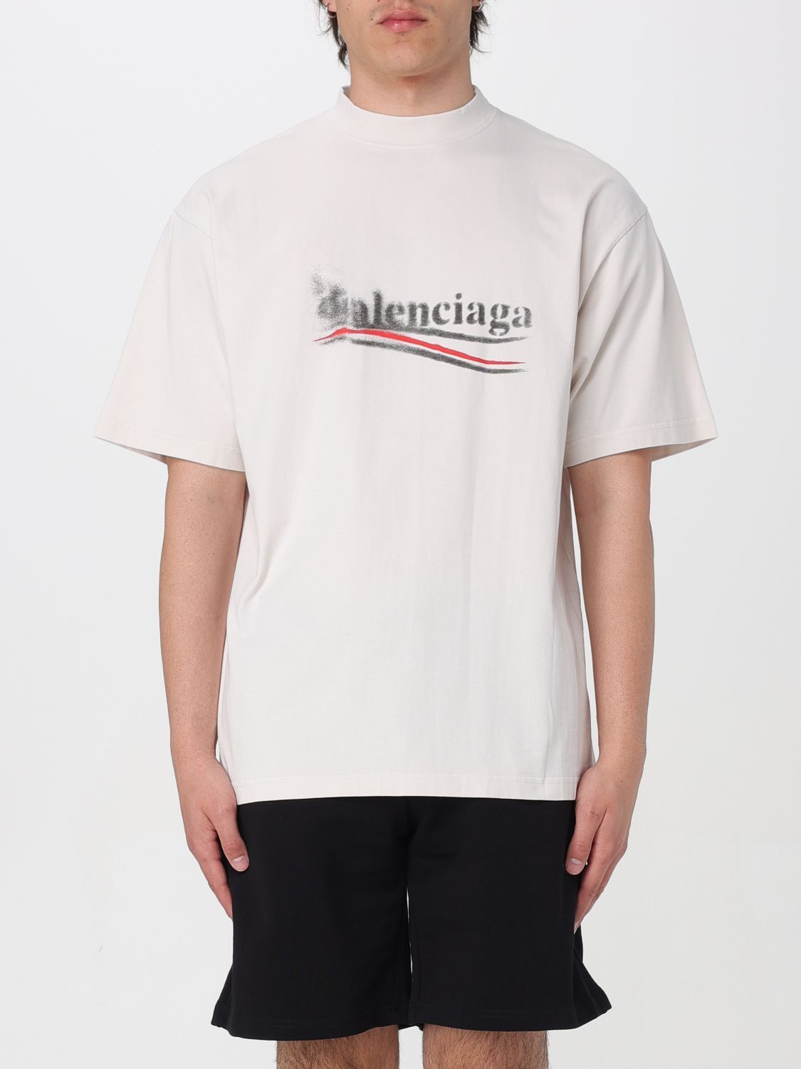 image of Balenciaga T-Shirt Woman White, Women's (Size Medium)