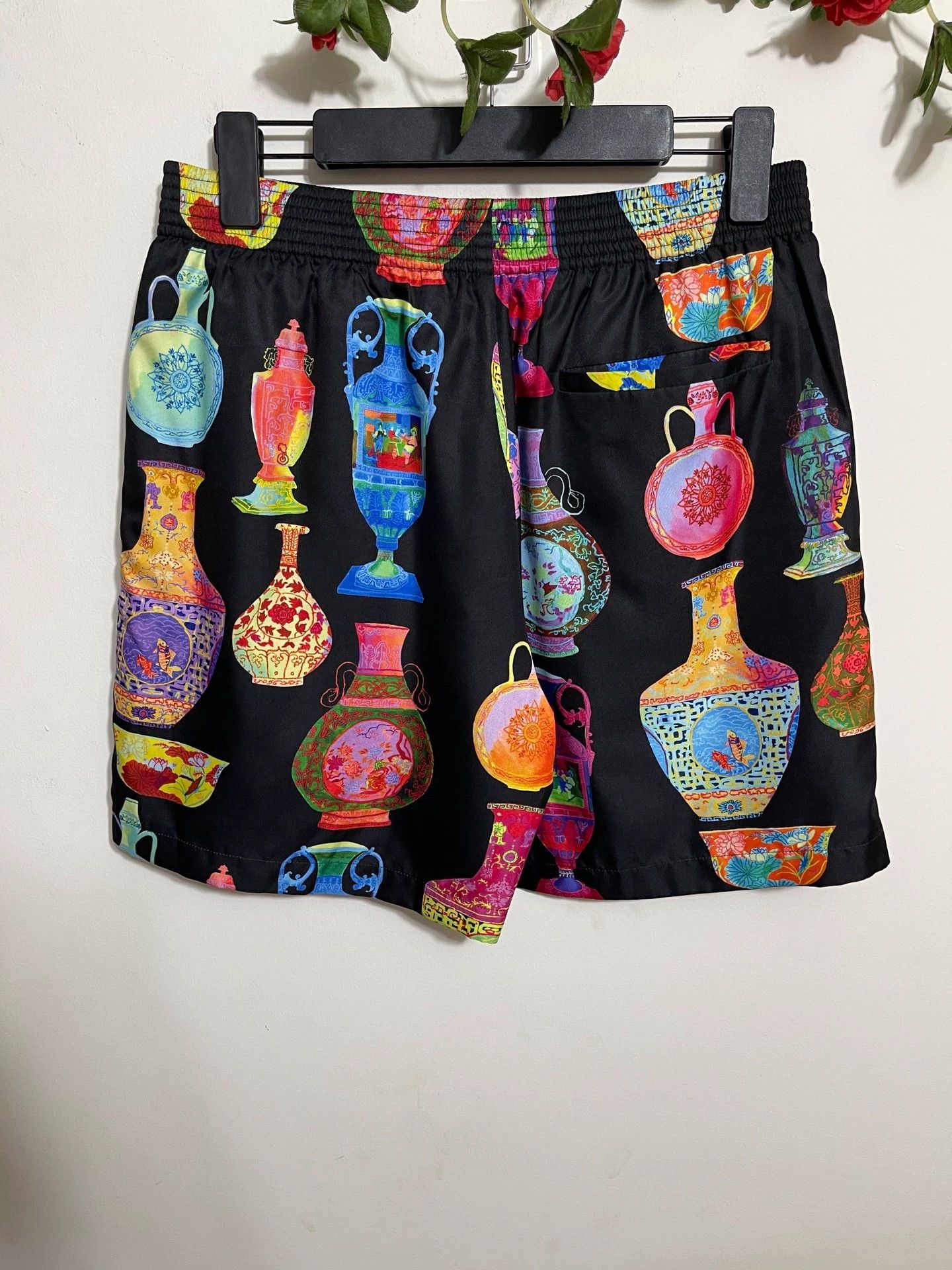 Versace Versace 46 Loose Cupro Chinese Porcelain Print Unisex Short Size US 30 / EU 46 - 2 Thumbnail