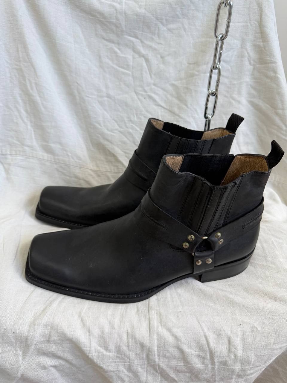 Vintage vintage avant garde leather 90s hype belt cowboy boots Size US 9.5 / EU 42-43 - 2 Thumbnail