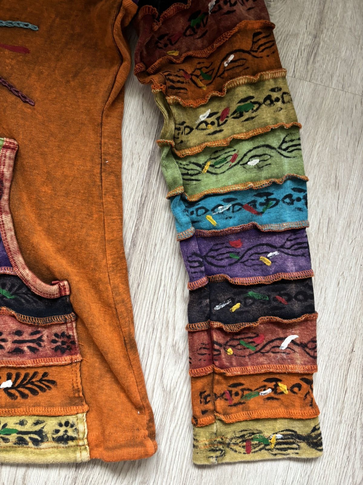 Other Ezhippie Nepal Cotton Patchwork Hoodie Festival Rainbow Size M / US 6-8 / IT 42-44 - 4 Thumbnail