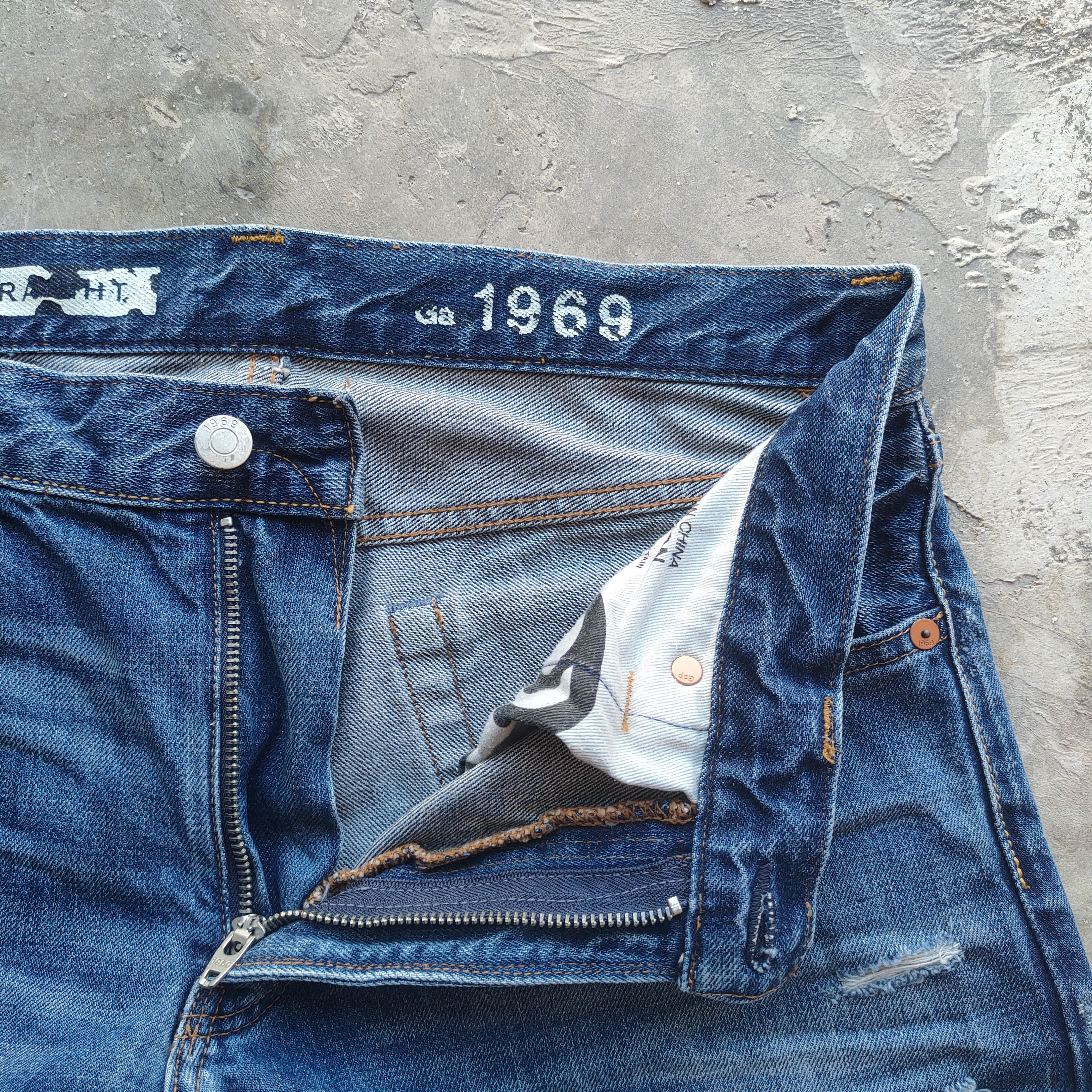 Gap W33 VINTAGE GAP FADED DISTRESSED JEAN DENIM PANTS Size US 33 - 7 Thumbnail