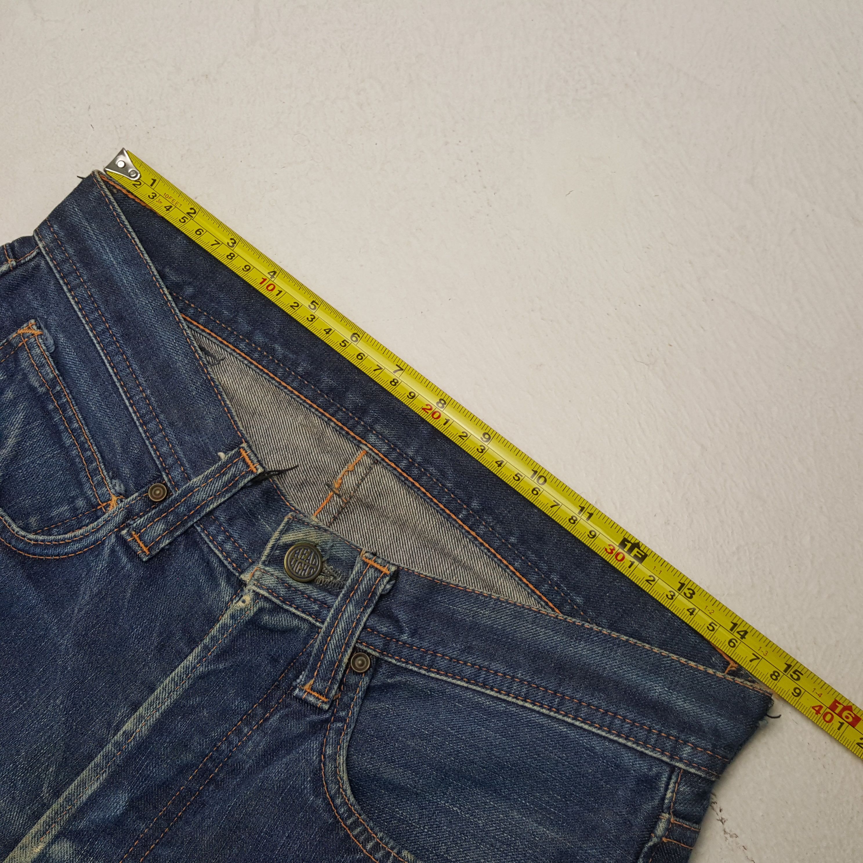 Japanese Brand Vintage Head Light Japanese Brand Distressed Jeans RR13 Size US 30 / EU 46 - 7 Thumbnail