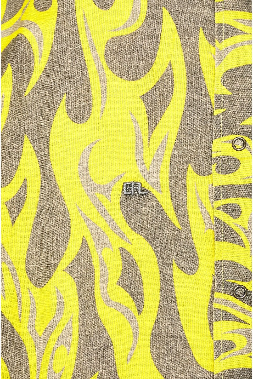 ERL o1y0125 Patterned Shirt in Yellow/Khaki Size US M / EU 48-50 / 2 - 3 Thumbnail