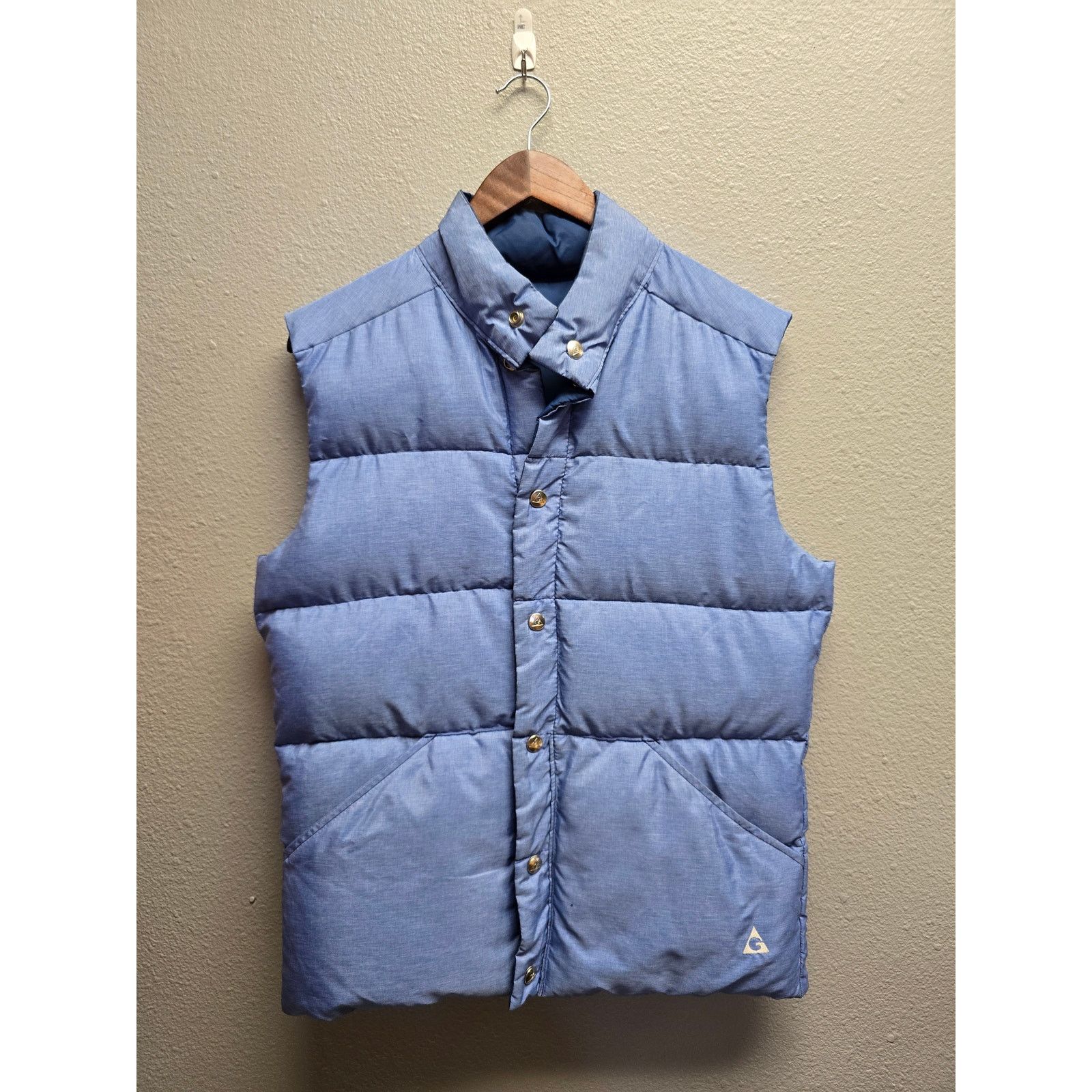 Vintage Vintage Gerry Puffer Vest Button Blue Ski Skiing VTG 80s L Size US L / EU 52-54 / 3 - 1 Thumbnail