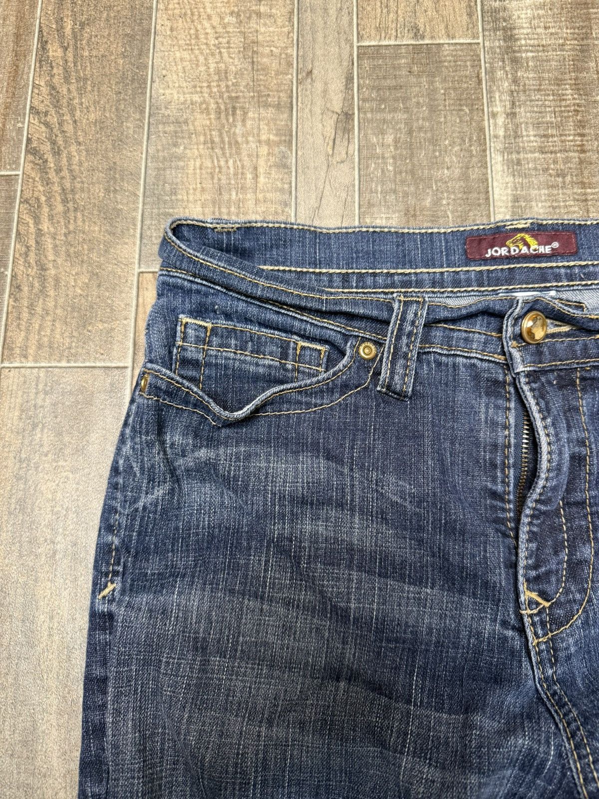 Jordache Vintage Jordache Dark Blue Denim Jeans Bootcut Fit Size 30" / US 8 / IT 44 - 2 Thumbnail