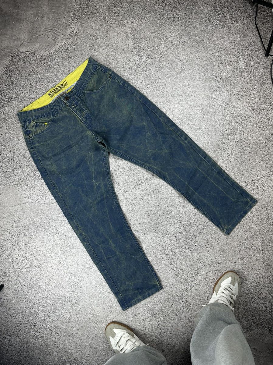 Japanese Brand Wildground Workwear Jeans Baggy Fit Distressed Wash Y2K Size US 34 / EU 50 - 7 Thumbnail