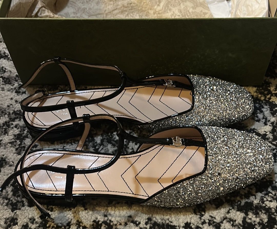 Gucci Women's Double G ballet flat size 39.5 Size US 9.5 / IT 39.5 - 5 Thumbnail