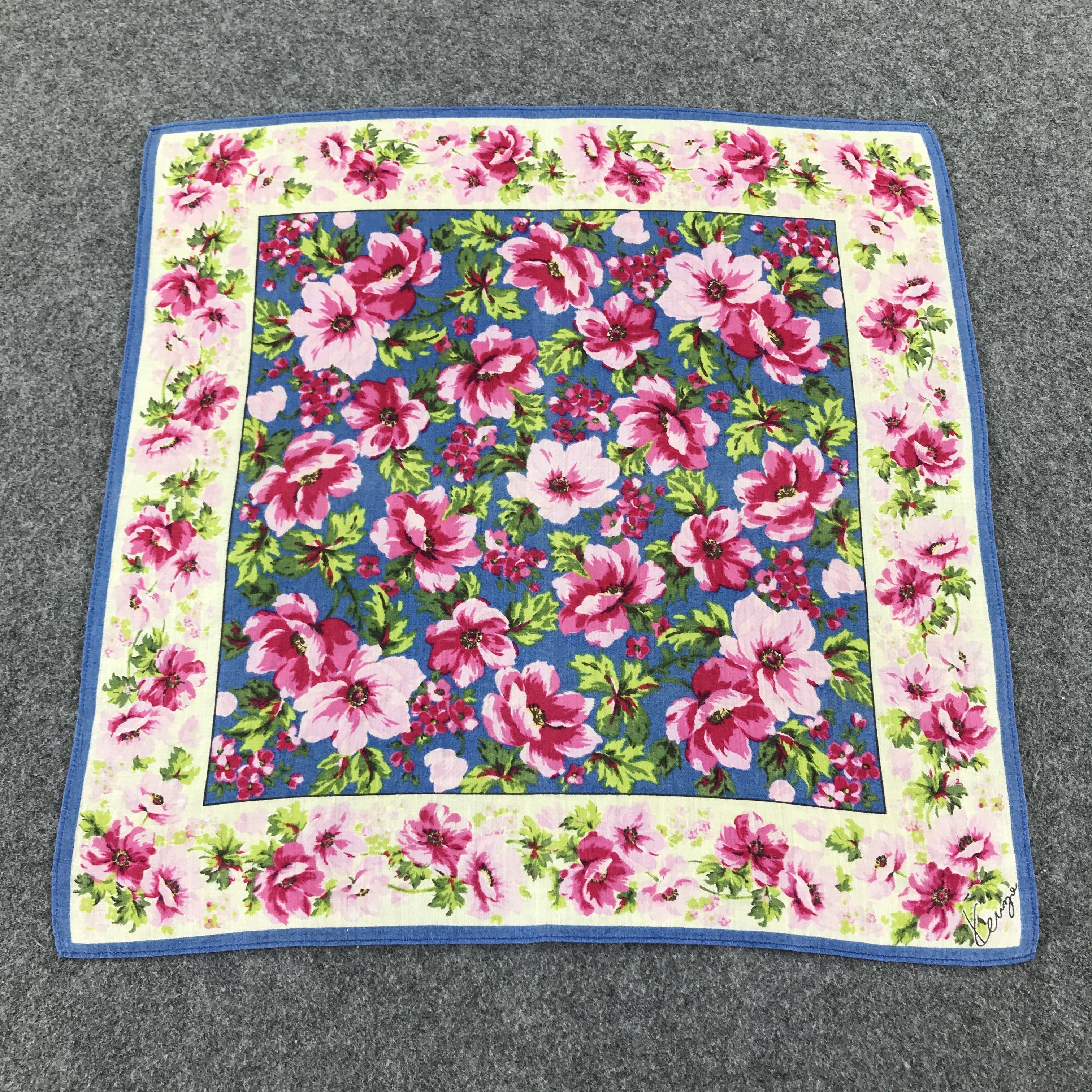 Kenzo Kenzo Floral Handkerchief Neckerchief Bandana H433 Size ONE SIZE - 3 Thumbnail