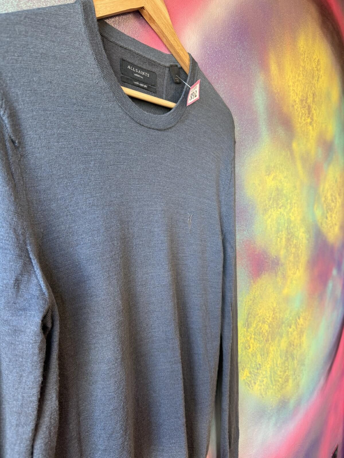 Allsaints Allsaints tonic long sleeve crew neck top - mark blue Size US M / EU 48-50 / 2 - 3 Thumbnail